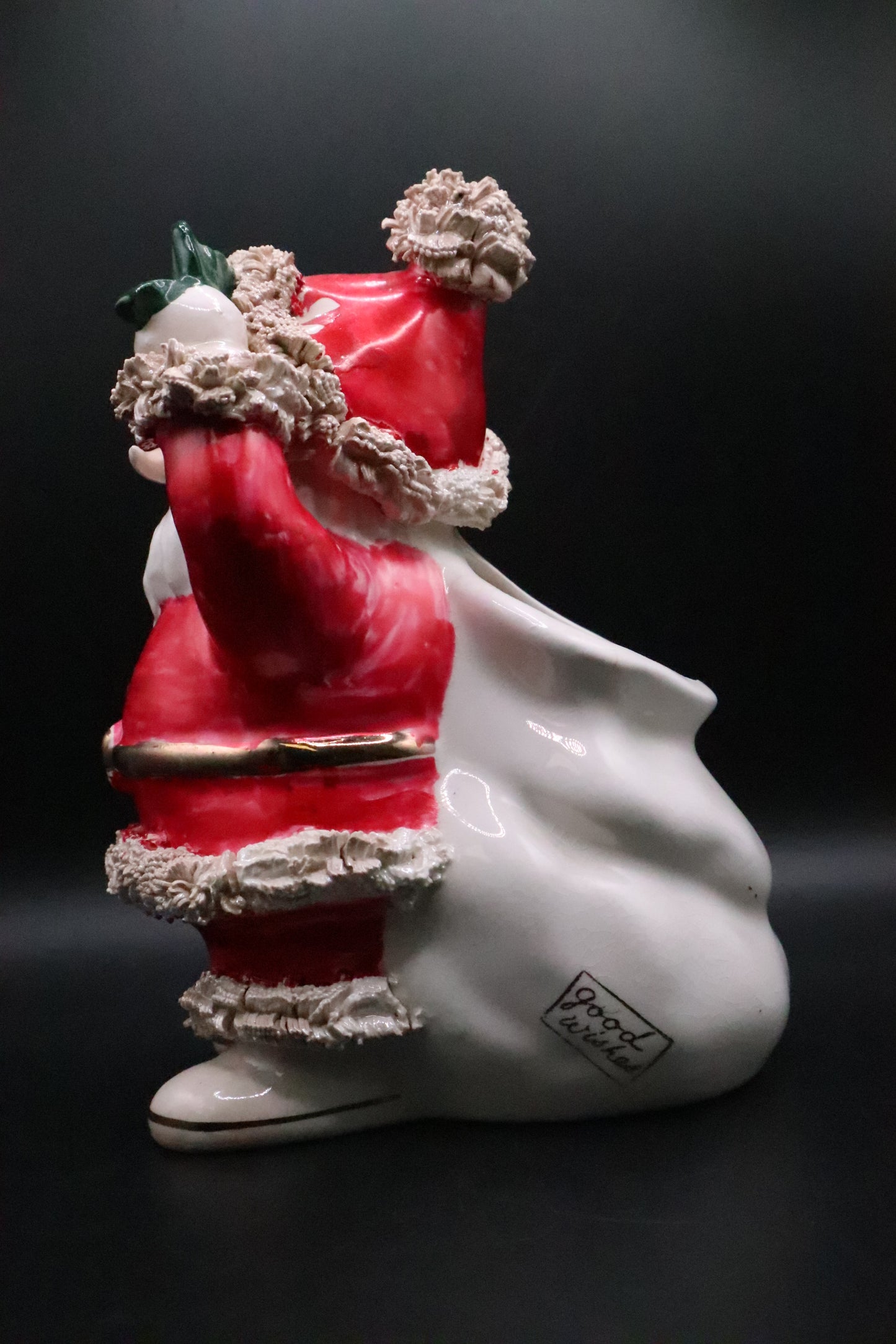 VINTAGE NAPCO SPAGHETTI SANTA CLAUSE PLANTER