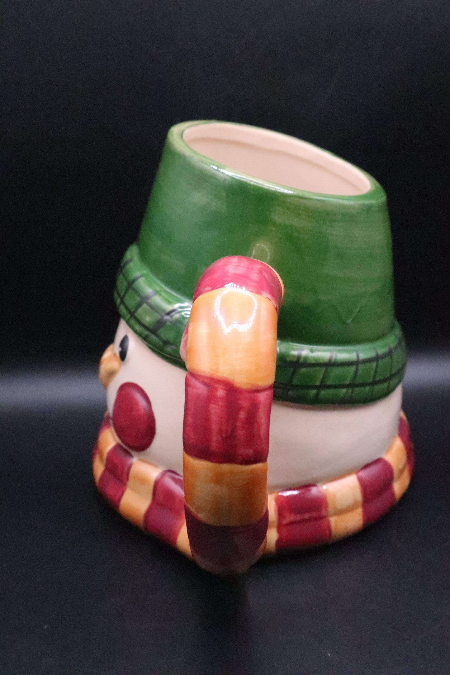 3D WCL VINTAGE LARGE CERAMIC SNOWMAN HOLIDAY COFFEE MUG