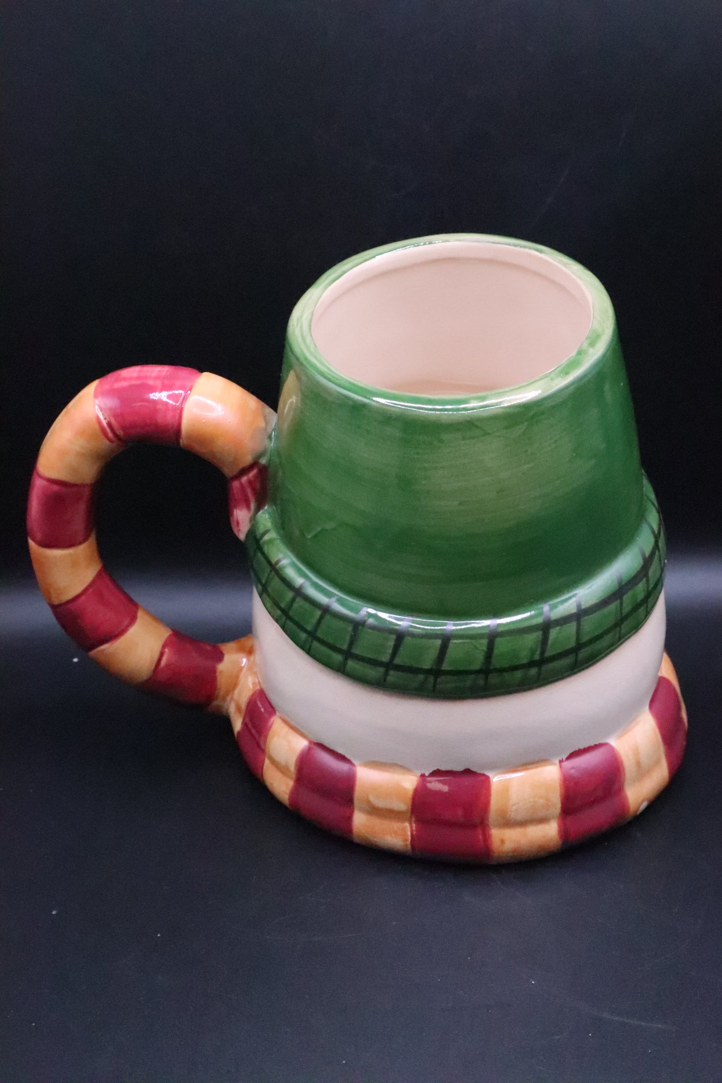 3D WCL VINTAGE LARGE CERAMIC SNOWMAN HOLIDAY COFFEE MUG