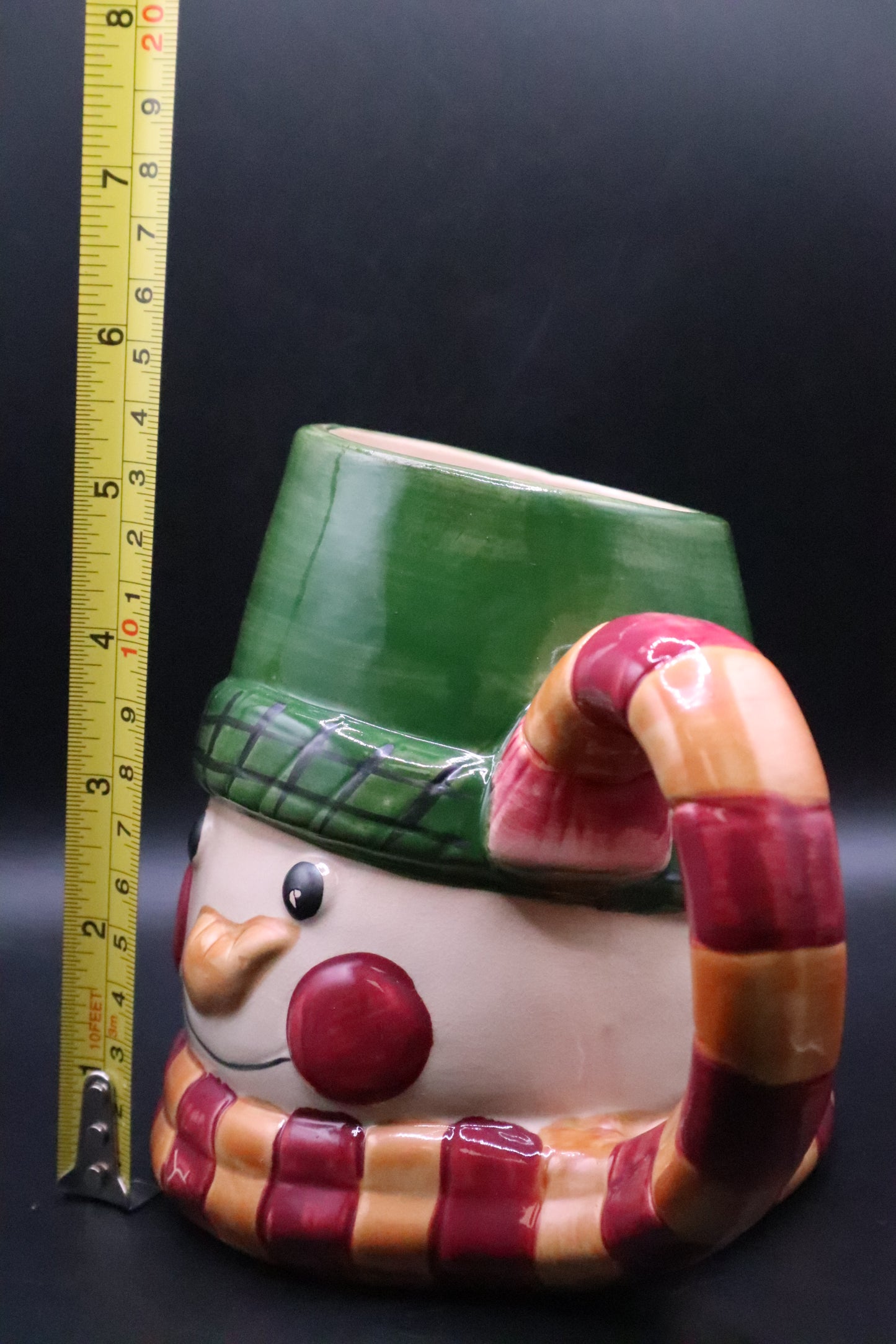 3D WCL VINTAGE LARGE CERAMIC SNOWMAN HOLIDAY COFFEE MUG