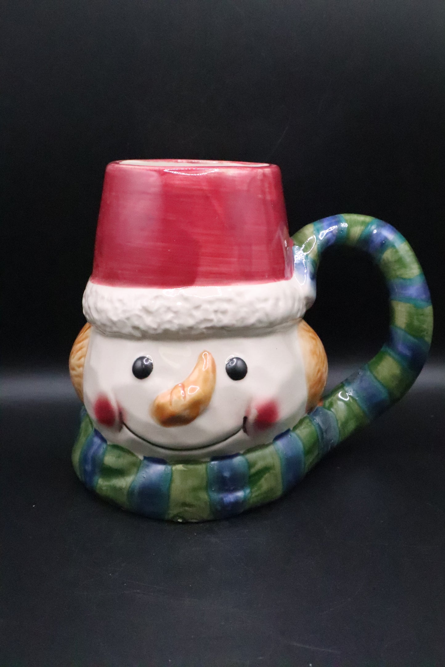 3D WCL VINTAGE LARGE CERAMIC SNOWMAN HOLIDAY COFFEE MUG