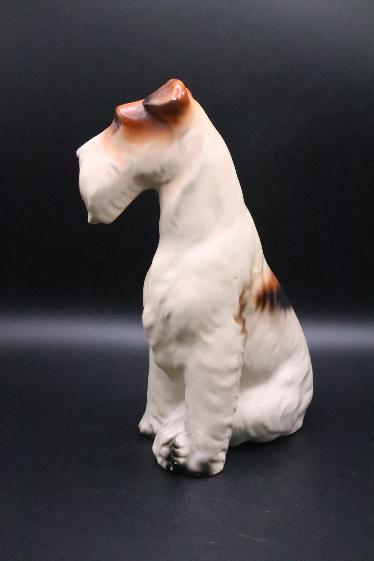 VINTAGE PORCELAIN FOX TERRIER FIGURINE