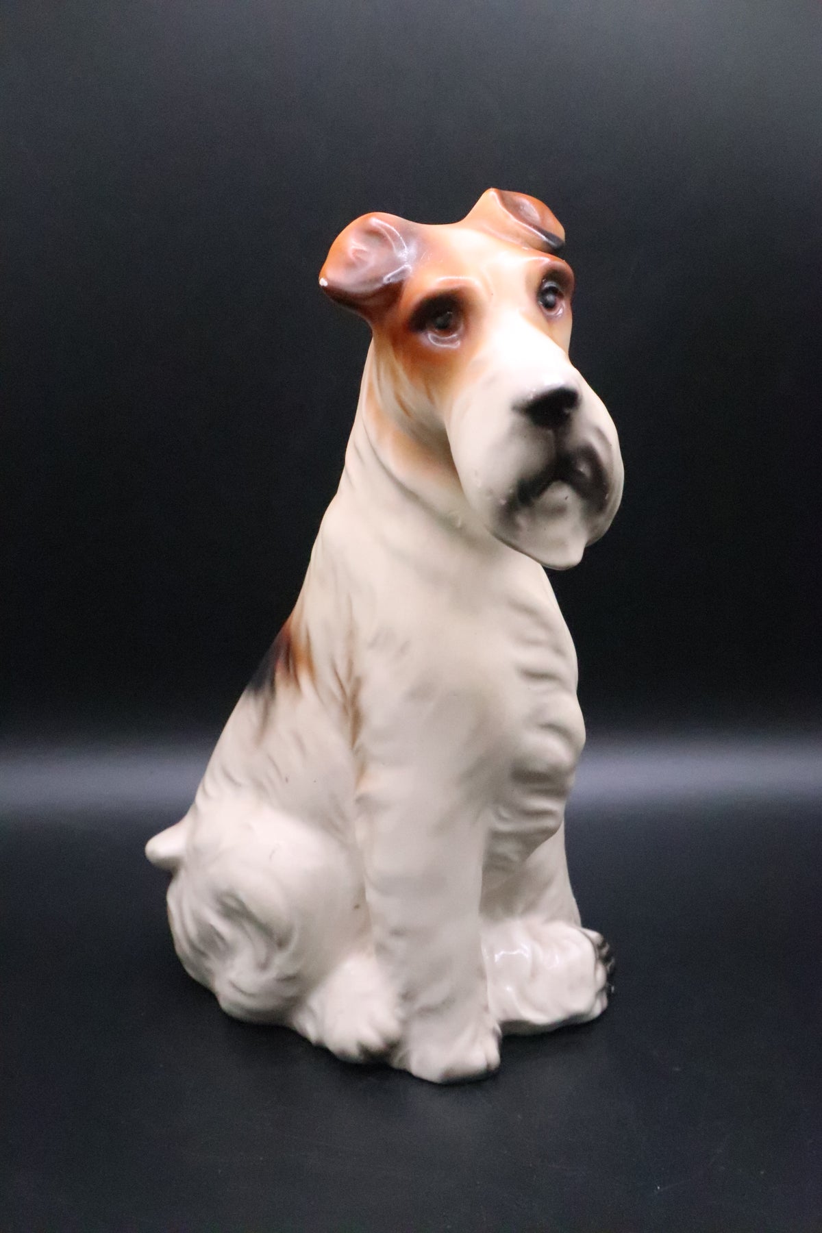 VINTAGE PORCELAIN FOX TERRIER FIGURINE