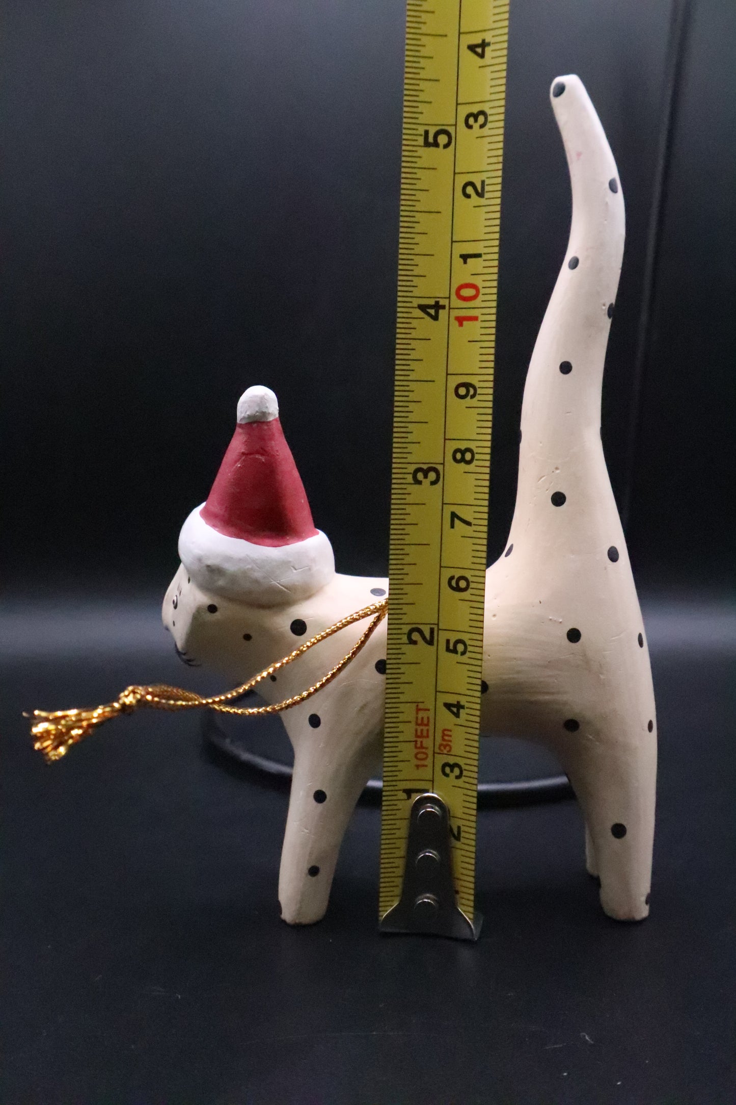 POLKA DOT CAT ORNAMENT