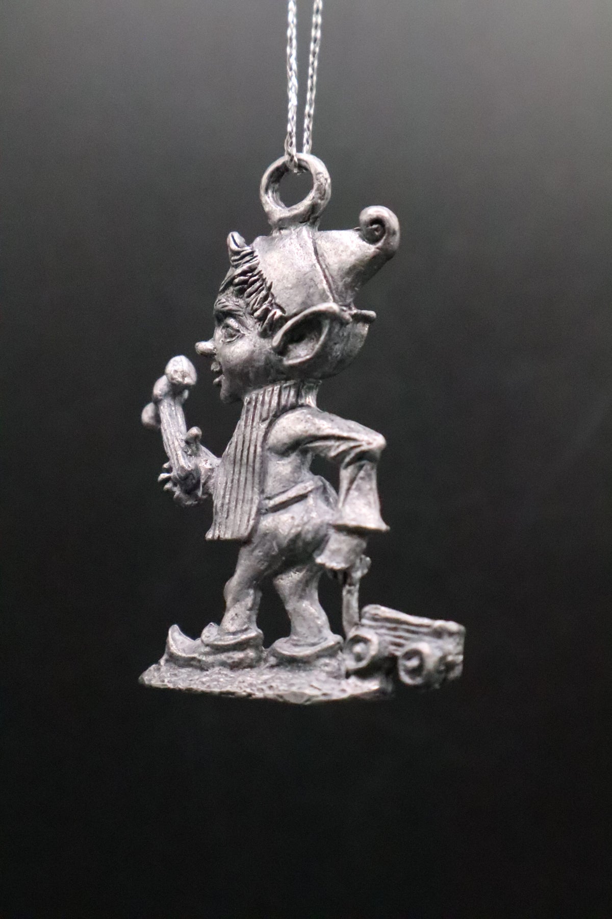 VINTAGE PEWTER ELF ORNAMENT
