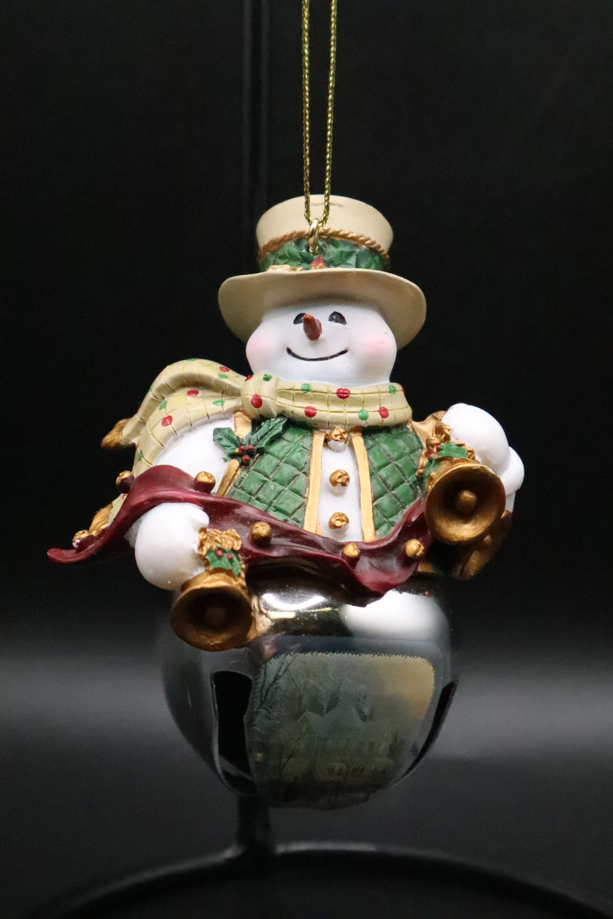THOMAS KINKADE SNOWMAN BELL