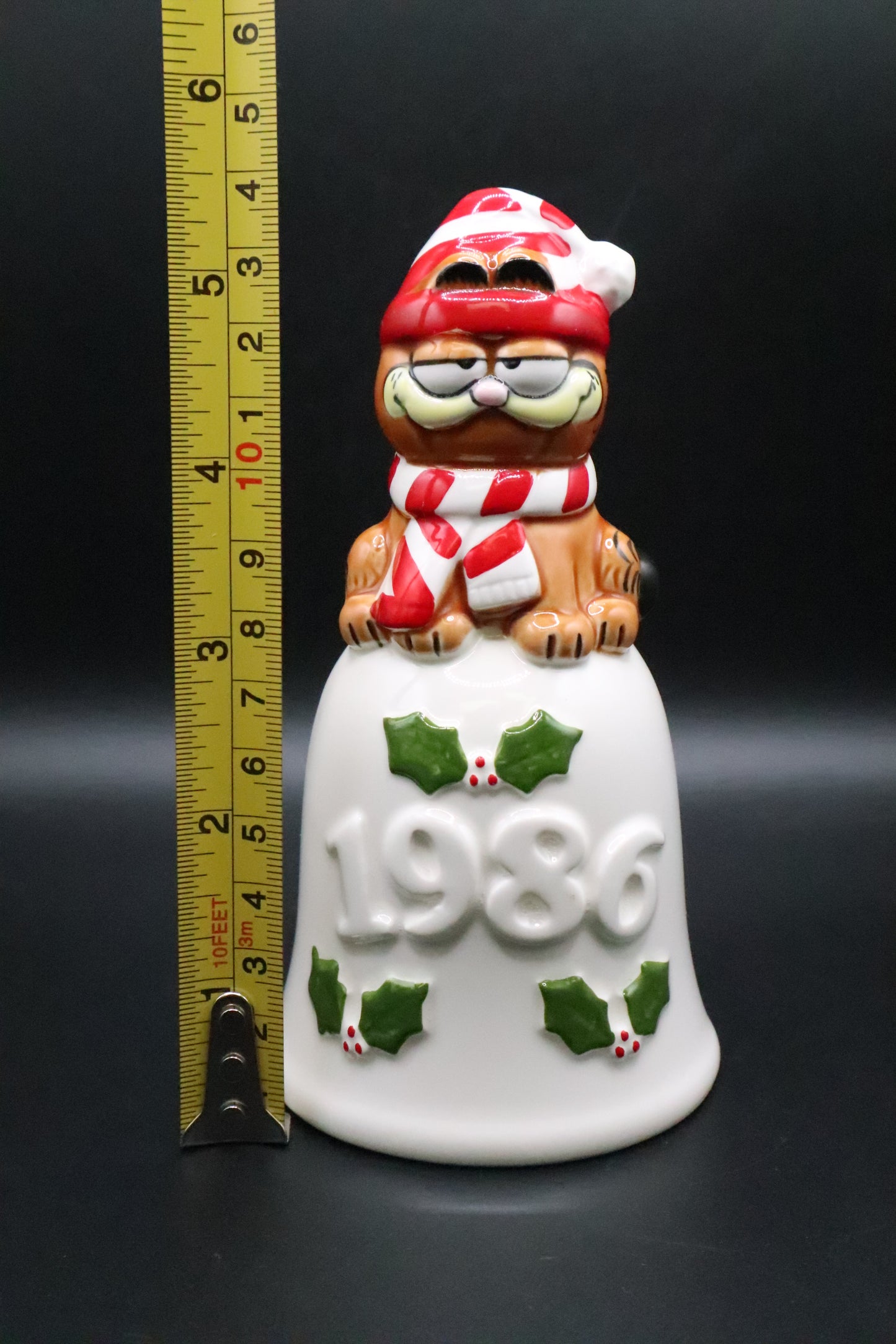 VINTAGE GARFIELD CHRISTMAS BELL 1986 ENESCO