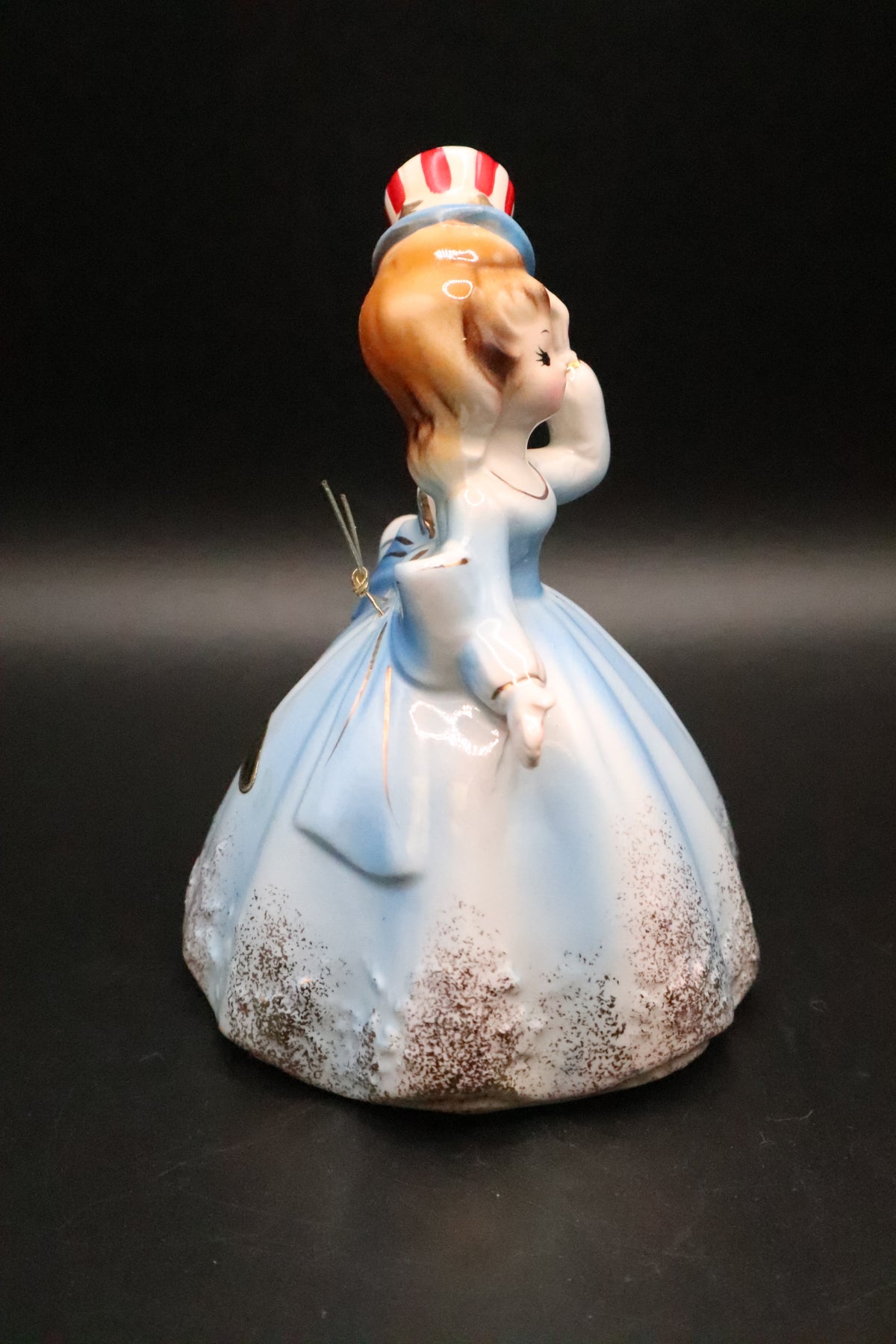 VINTAGE JOSEF ORIGINALS JULY 4TH PATRIOTIC BELLE GIRL BELL