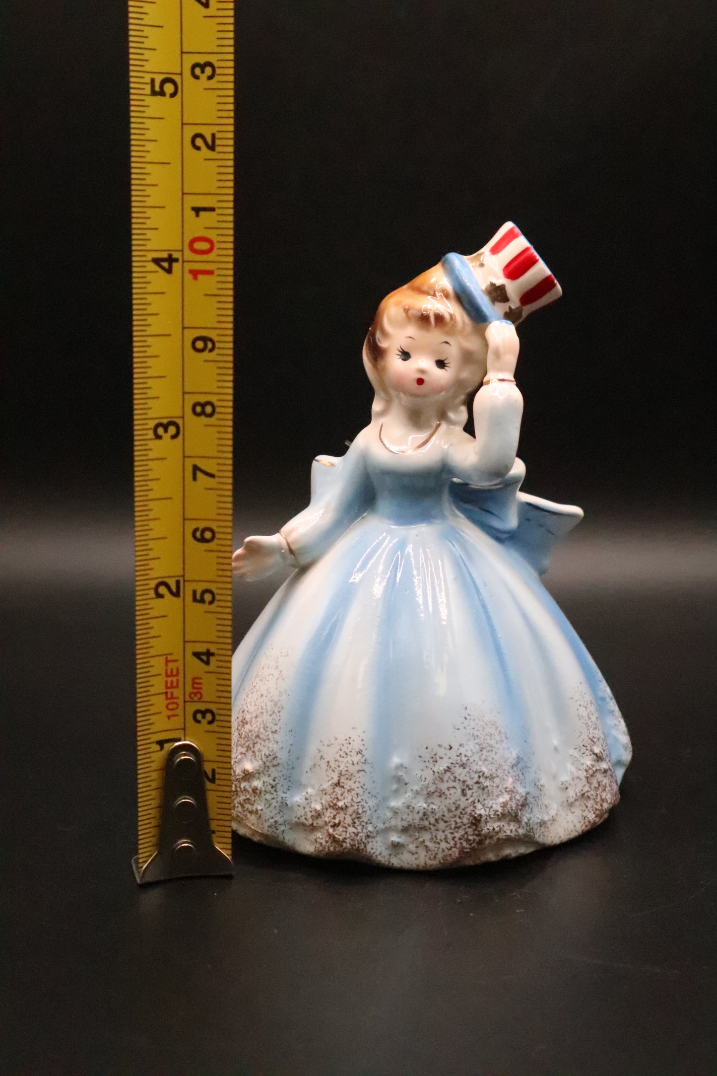 VINTAGE JOSEF ORIGINALS JULY 4TH PATRIOTIC BELLE GIRL BELL