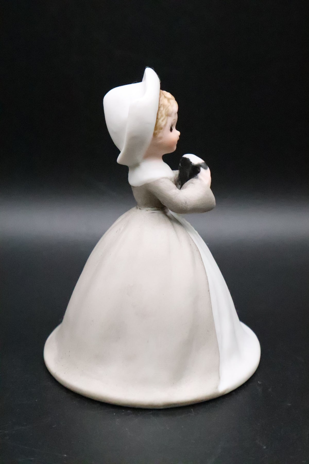 VINTAGE BISQUE CERAMIC NUN BELL
