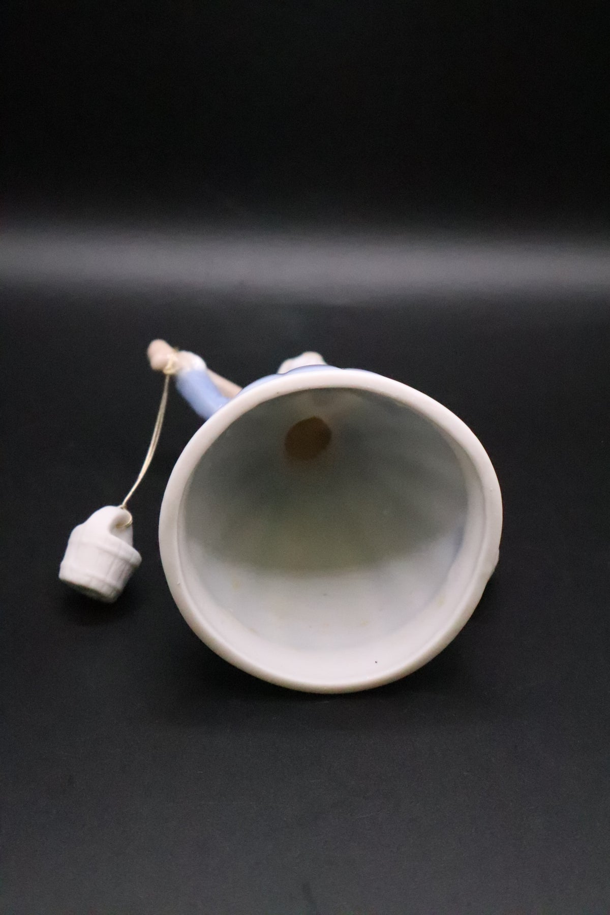 VINTAGE PORCELAIN DUTCH GIRL WATER BUCKETS BELL