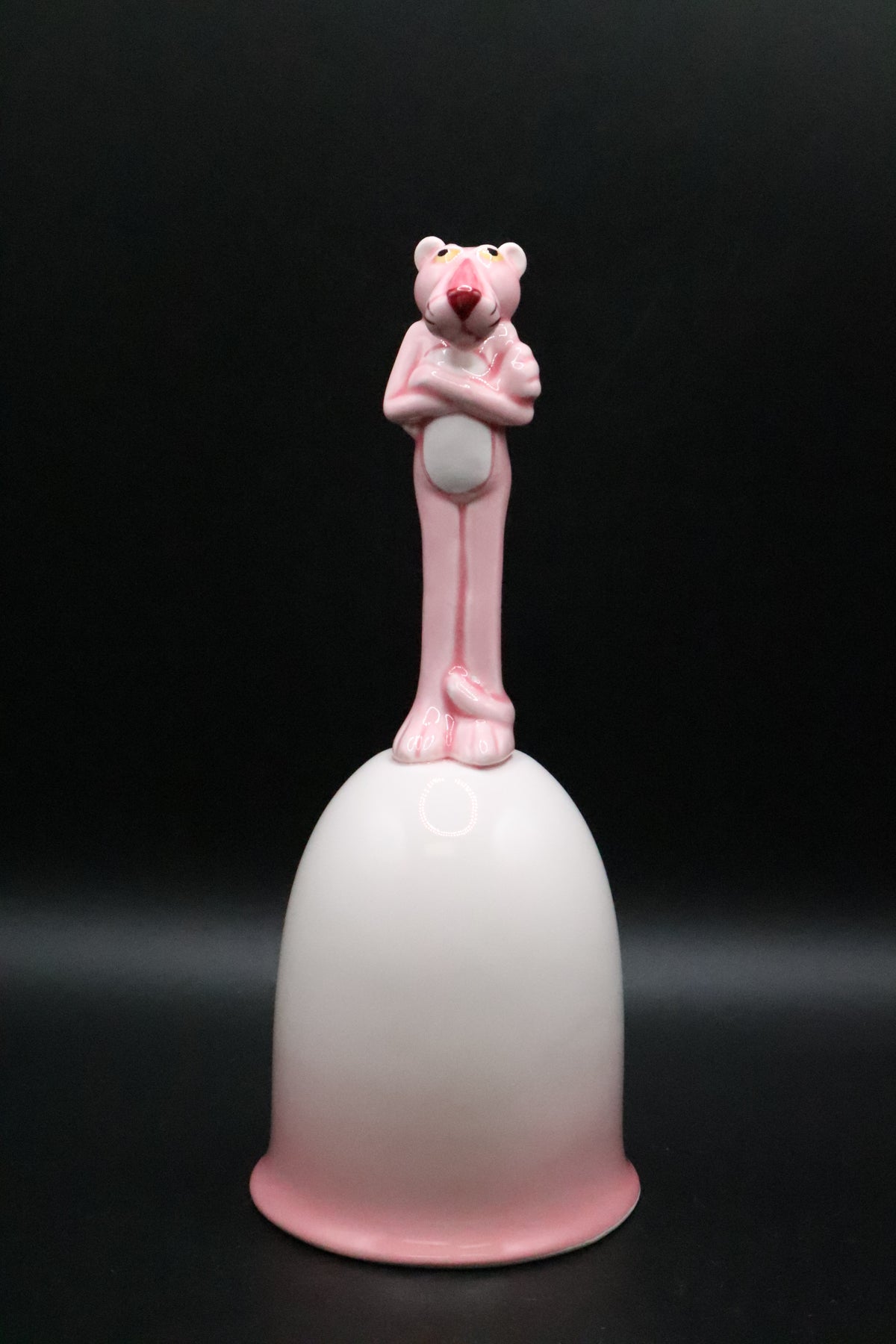 1982 PINK PANTHER COLLECTION ROYAL ORLEANS CERAMIC FIGURAL BELL