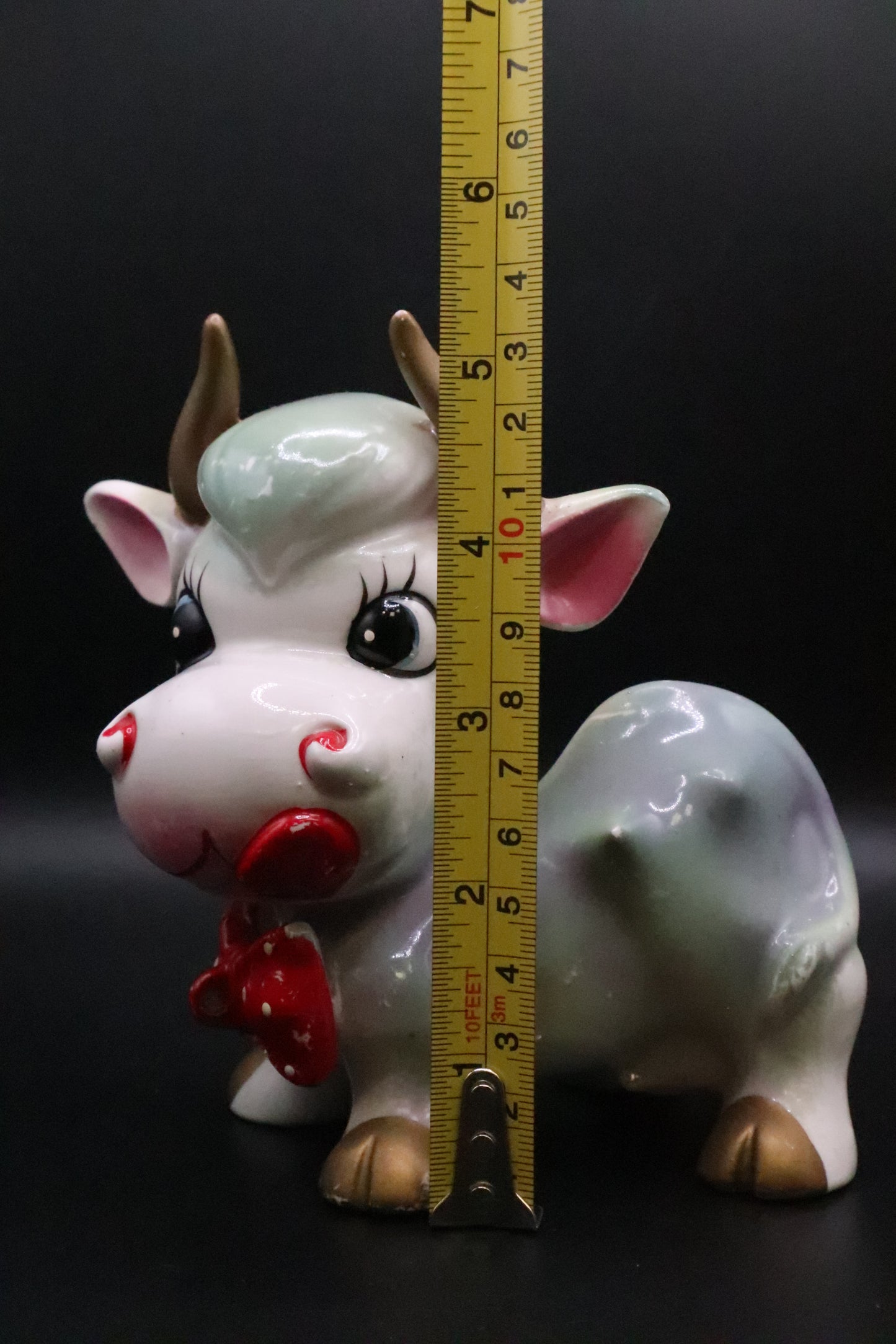 VINTAGE JAPANESE ANTHROPOMORPHIC CERAMIC COW