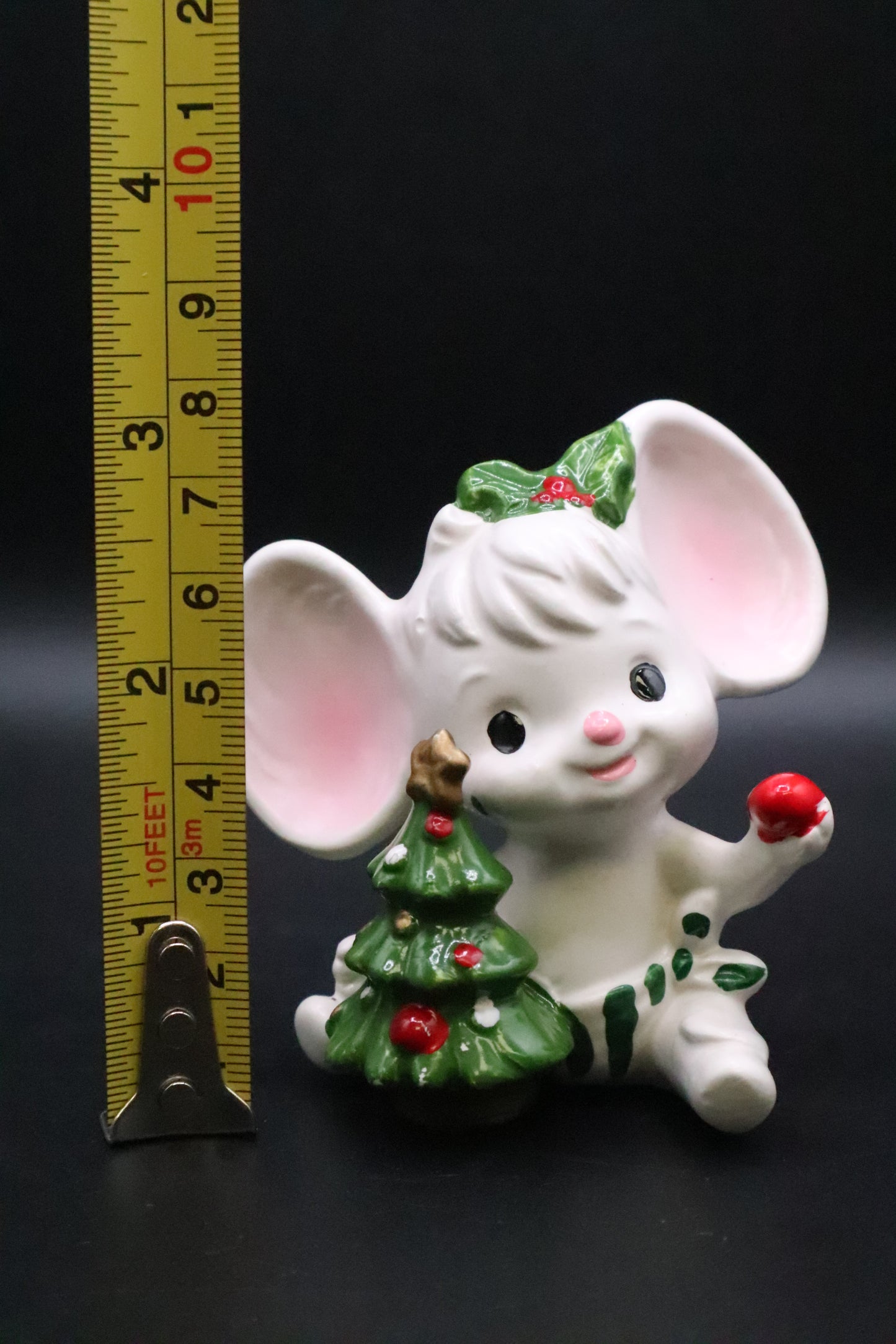 VINTAGE NAPCOWARE CERAMIC MOUSE WITH TREE