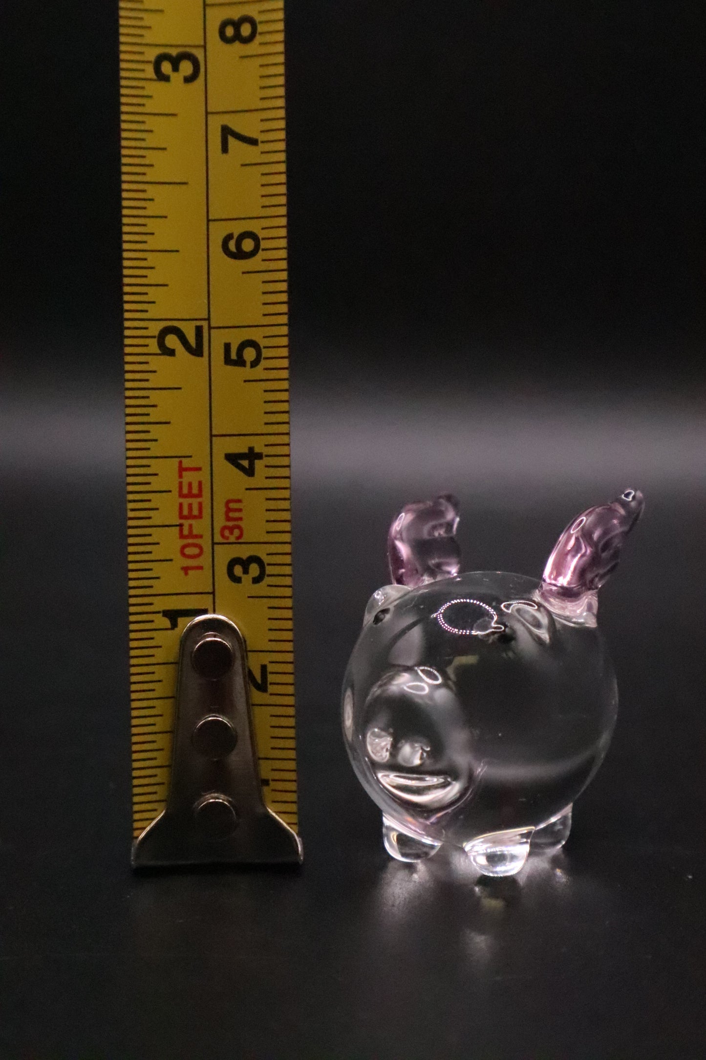 PENELOPE PIG FLYING MINIATURE GLASS ART