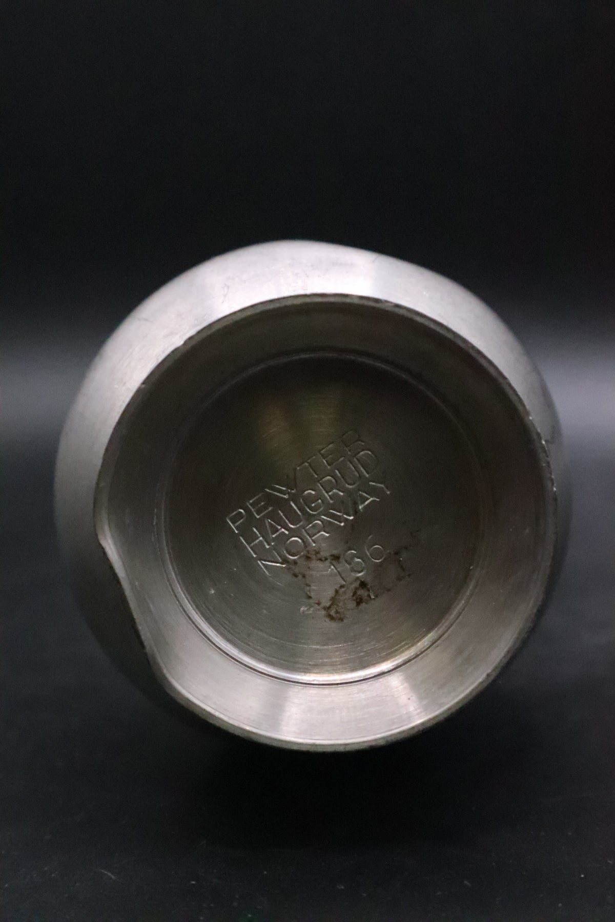 VINTAGE PEWTER BUD VASE HAUGRUD NORWAY