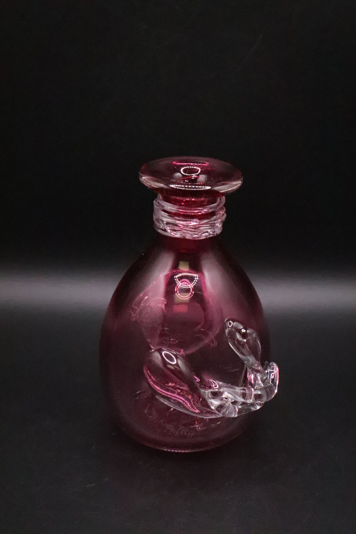 HAND BLOWN BUD VASE ED BROADFIELD SIGNED