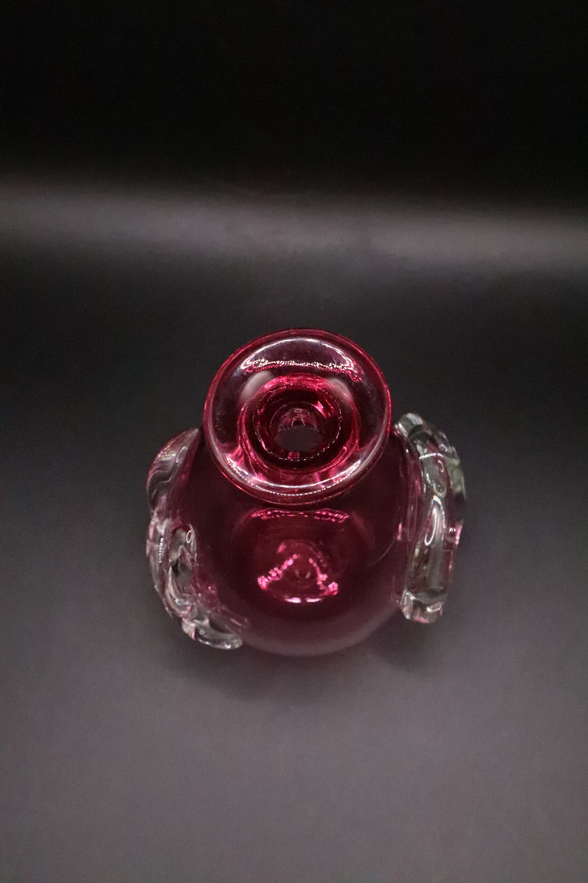 HAND BLOWN BUD VASE ED BROADFIELD SIGNED