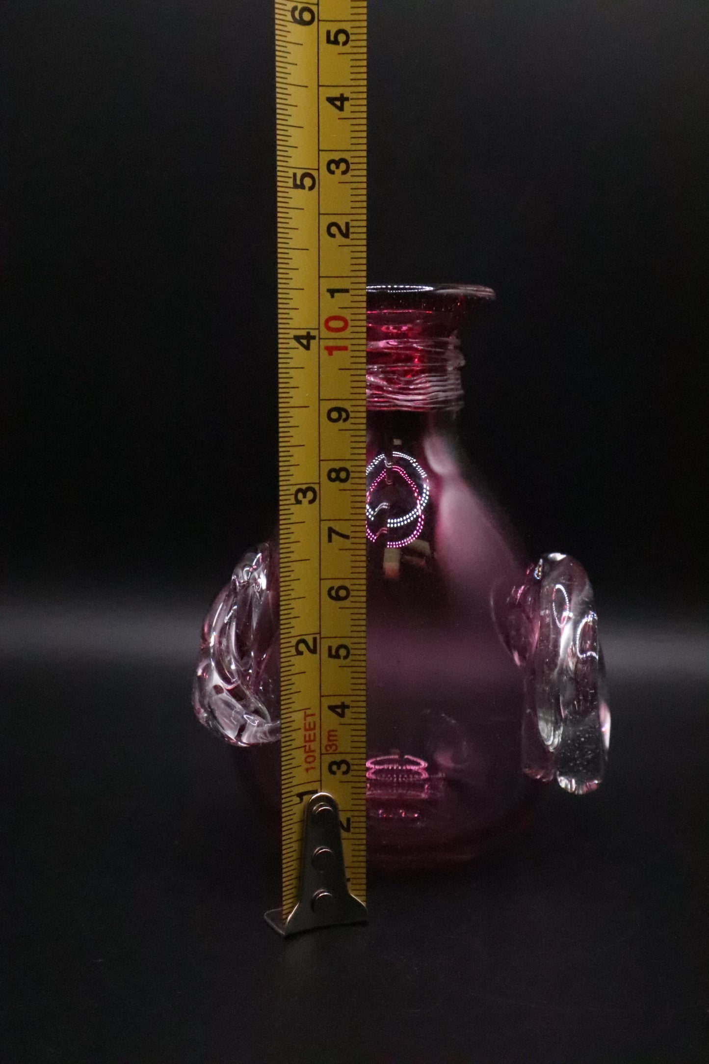 HAND BLOWN BUD VASE ED BROADFIELD SIGNED