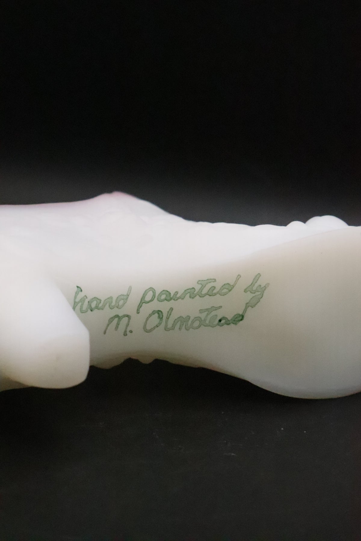 FENTON WHITE SATIN ROSE FLORAL SLIPPER
