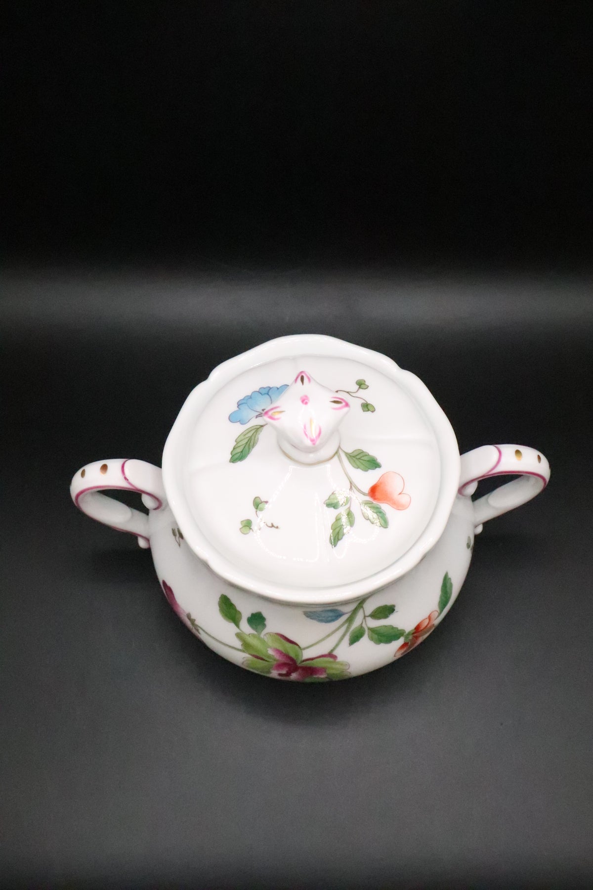 RICHARD GINORI GRANDUCA COREANA SUGAR BOWL 22KT GOLD