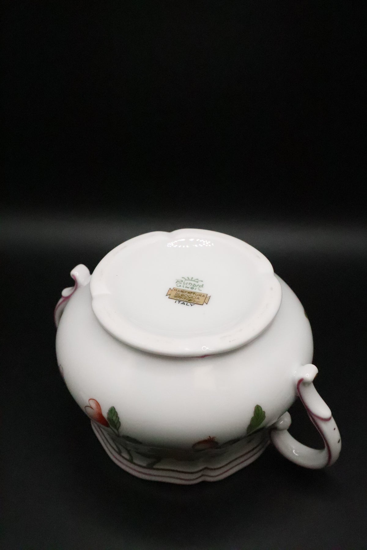 RICHARD GINORI GRANDUCA COREANA SUGAR BOWL 22KT GOLD