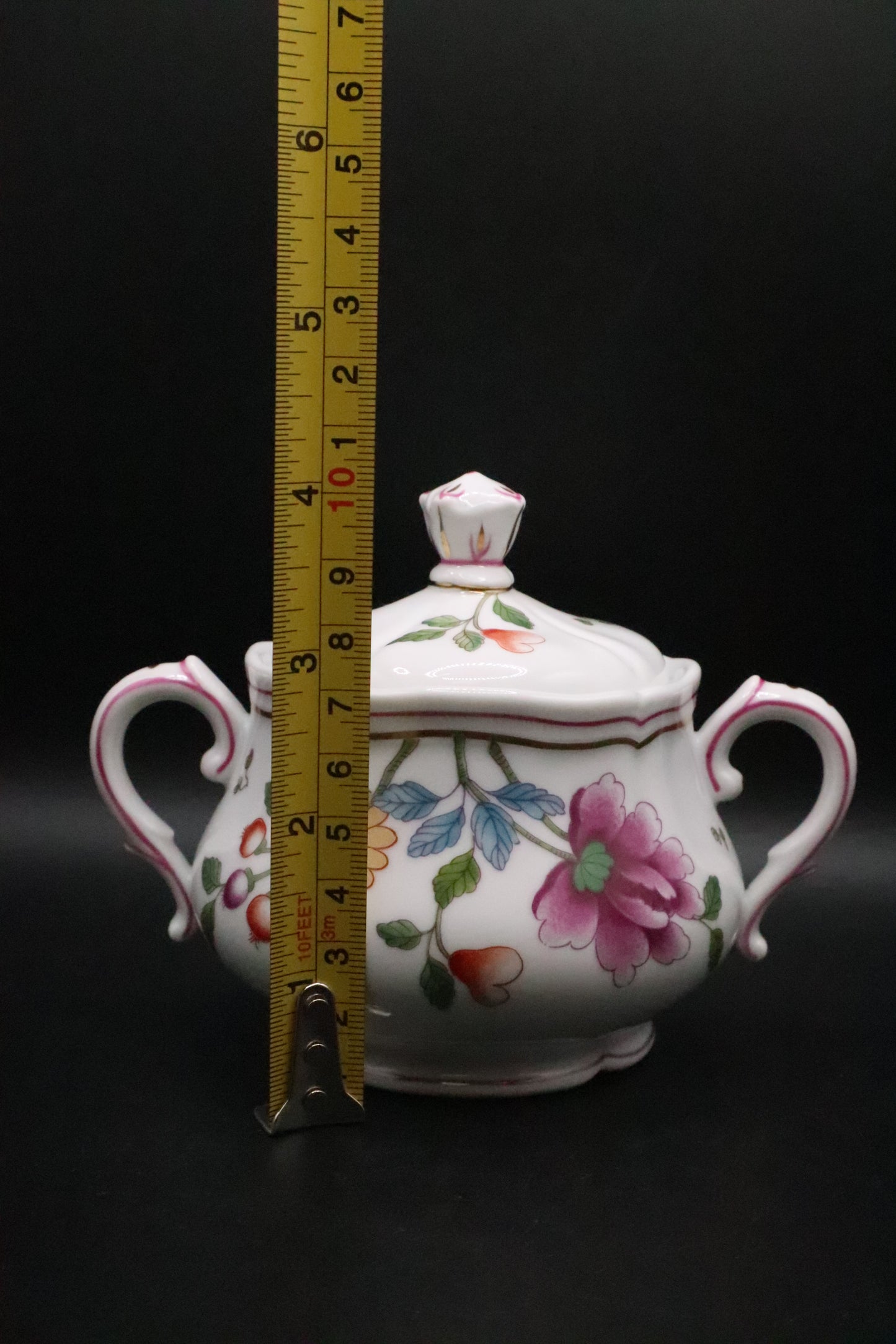 RICHARD GINORI GRANDUCA COREANA SUGAR BOWL 22KT GOLD