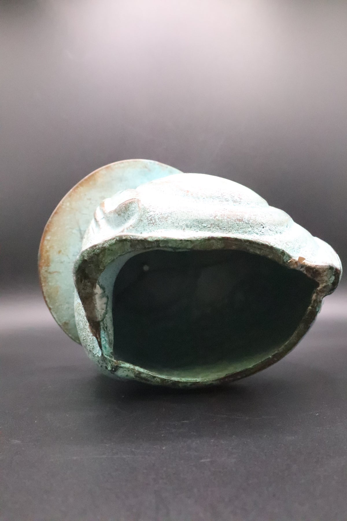 VINTAGE SLEEPING BUDDHA BRASS SCULPTURE