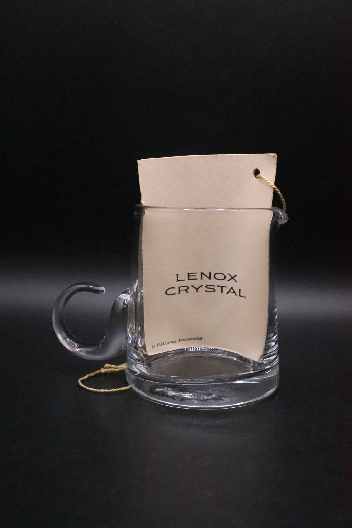 VINTAGE LENOX HAND BLOWN SPIRITS PITCHER JIGGER