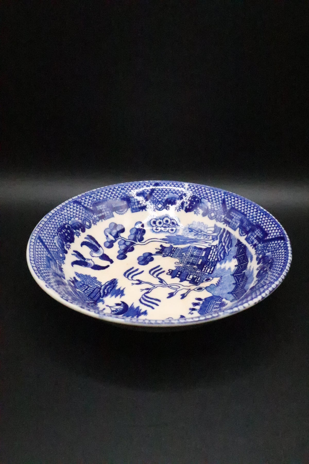 VINTAGE BLUE WILLOW MADE IN JAPAN BOWL