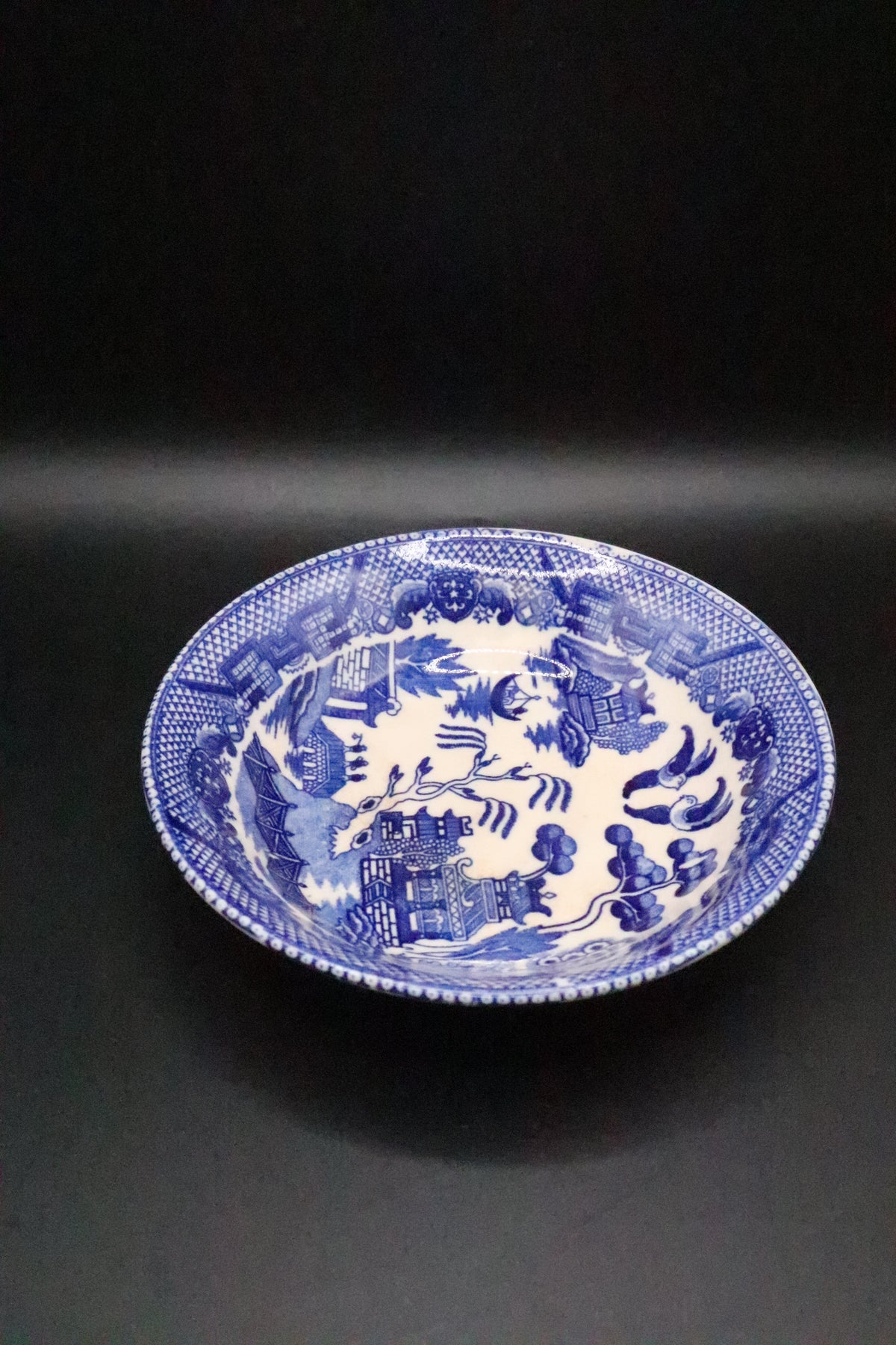 VINTAGE BLUE WILLOW MADE IN JAPAN BOWL