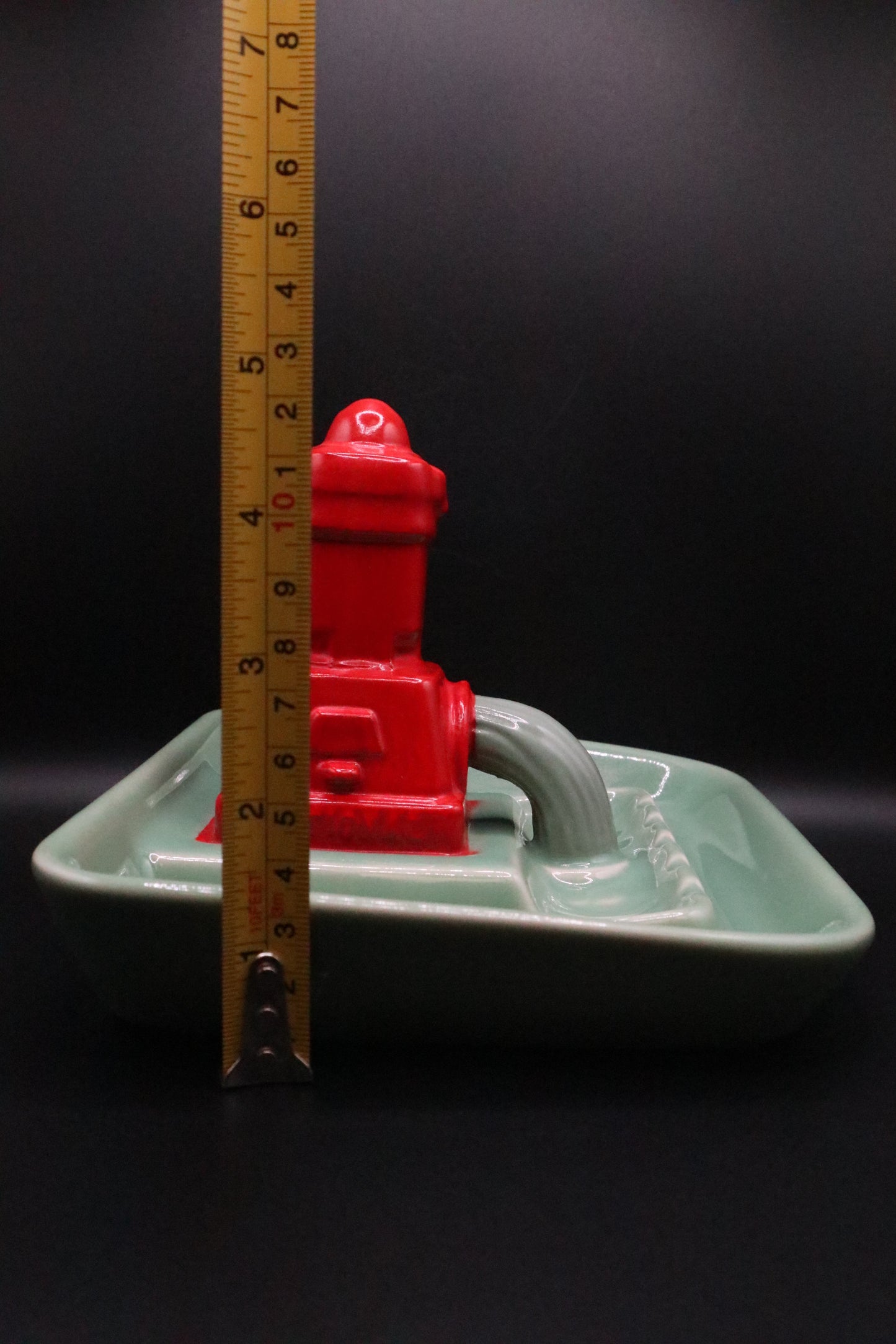 VINTAGE HUECKEL CHINA EL MONTE, CA FIRE HYDRANT ASHTRAY