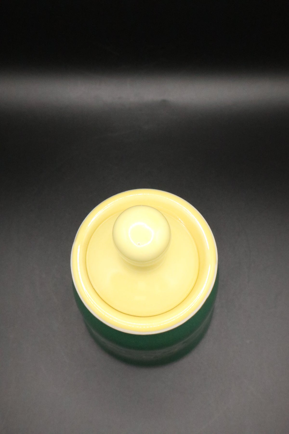 VINTAGE HALL HORSERADISH AND MUSTARD JARS SET OF 2