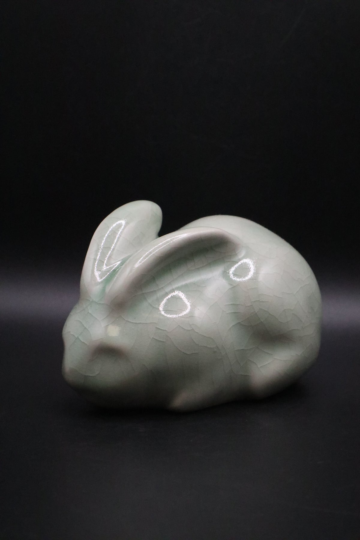 CELEDON GREEN PORCELAIN BUNNY