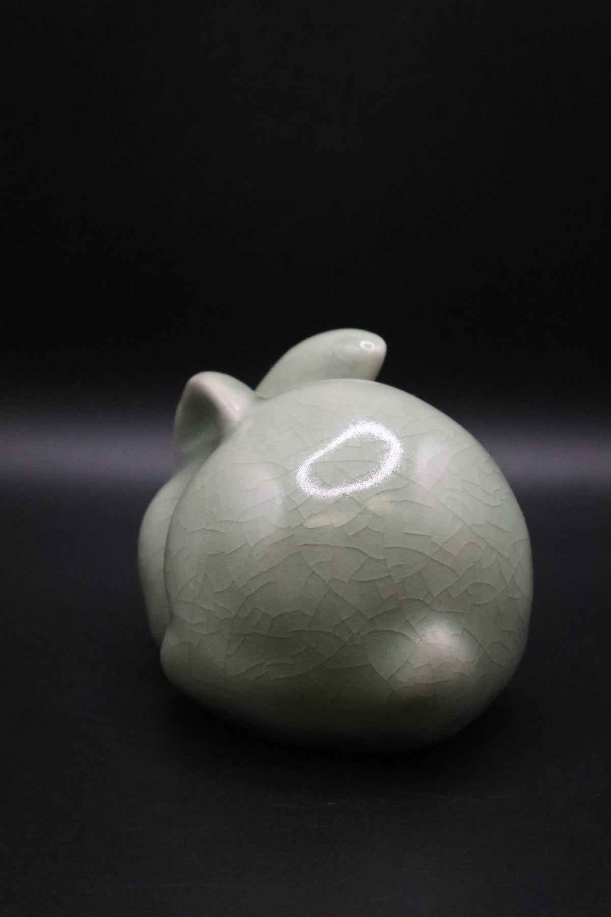 CELEDON GREEN PORCELAIN BUNNY