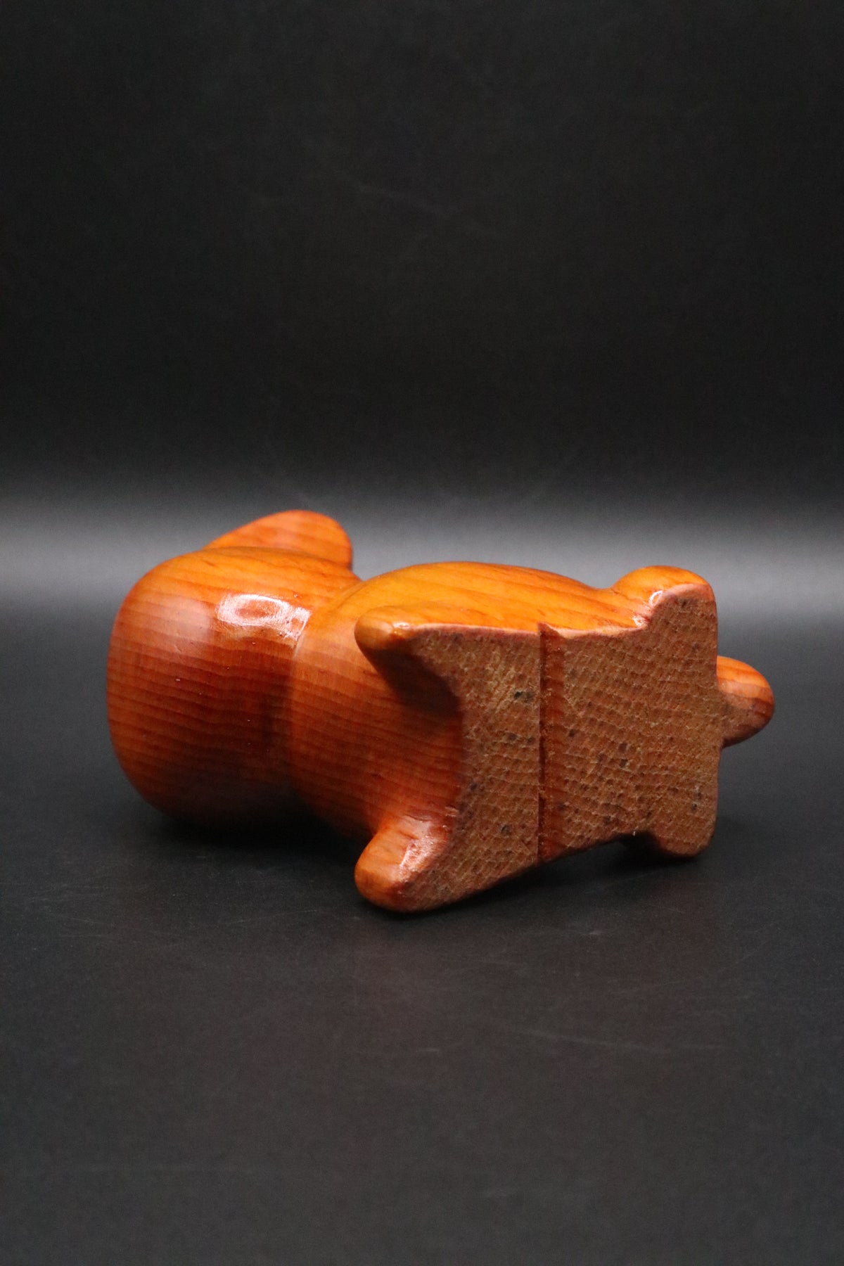 MCM HAND CARVED WOODEN BUNNY