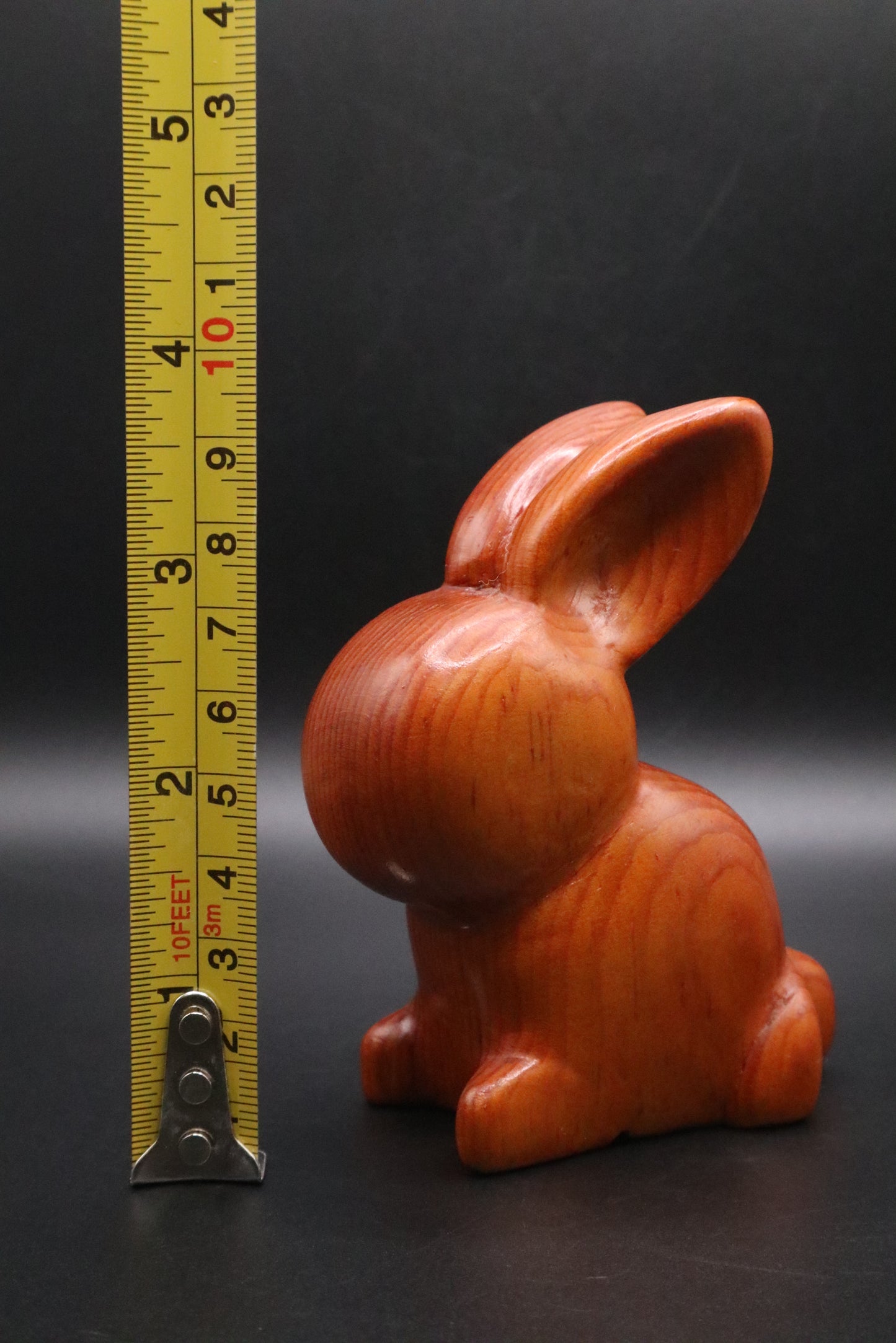 MCM HAND CARVED WOODEN BUNNY