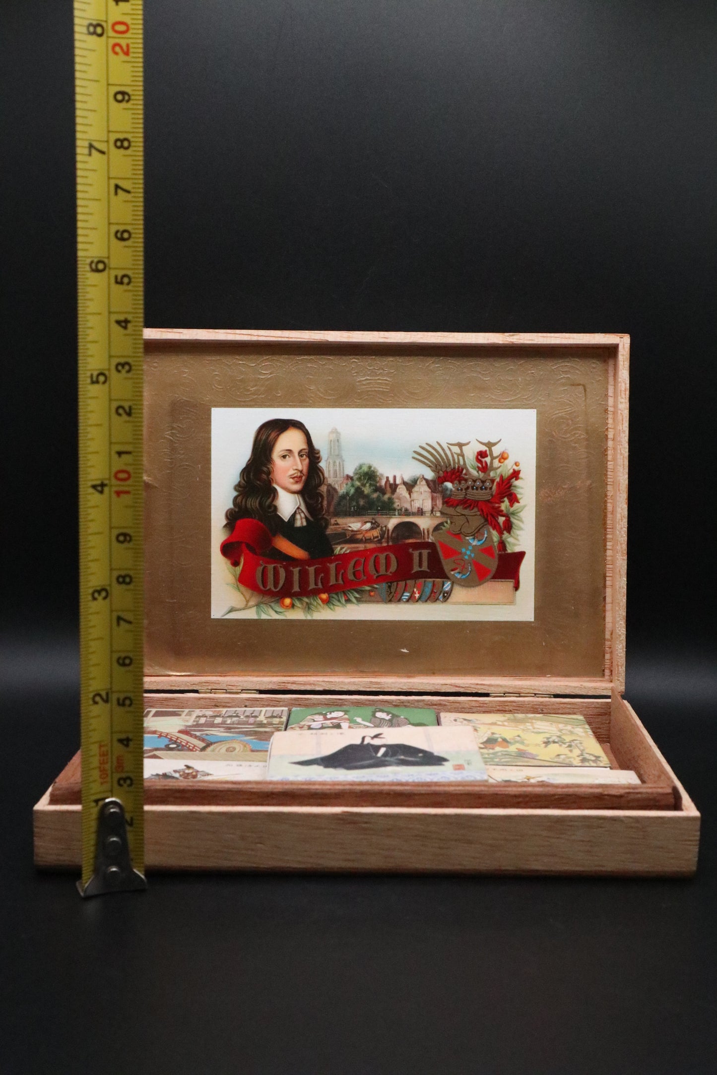 VINTAGE WILLEM II KINGS RANSOM ASST JAPANESE MATCH BOX WITH MATCHES (LOT OF 6) MADE IN HOLLAND