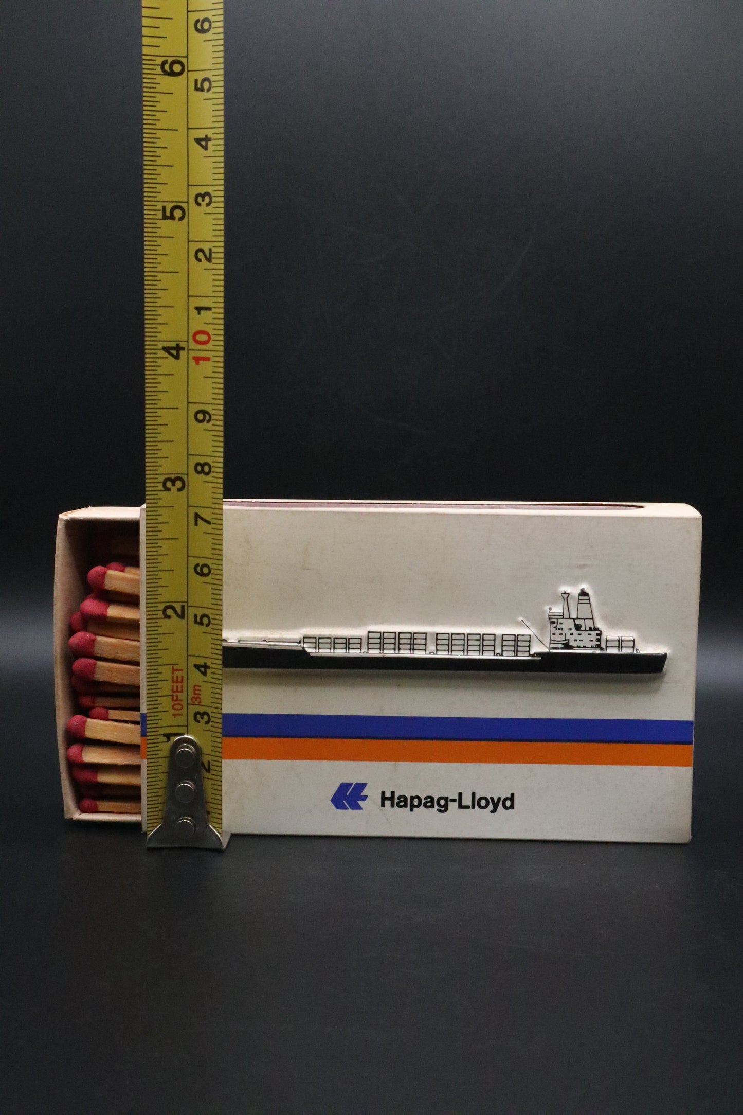 VINTAGE HAPAG-LLLOYD 3D LARGE MATCH BOXES SERIES OF OCEAN VESSELS