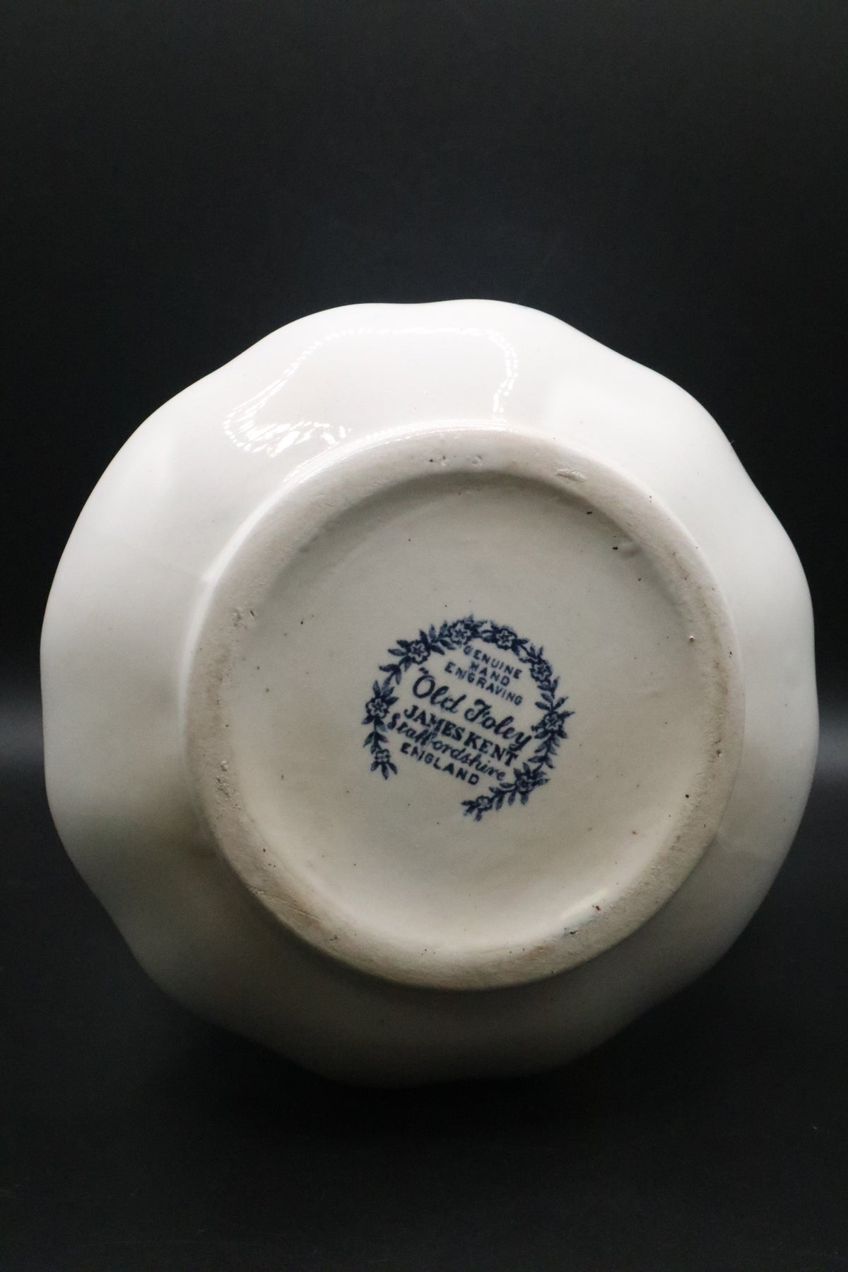 JAMES KENT "OLD FOLEY" BLUE TRANFER PATTERN MILK WATER PITCHER