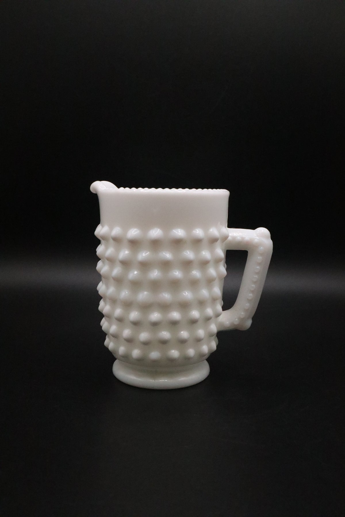 FENTON HOBNAIL MILK GLASSS CREAMER