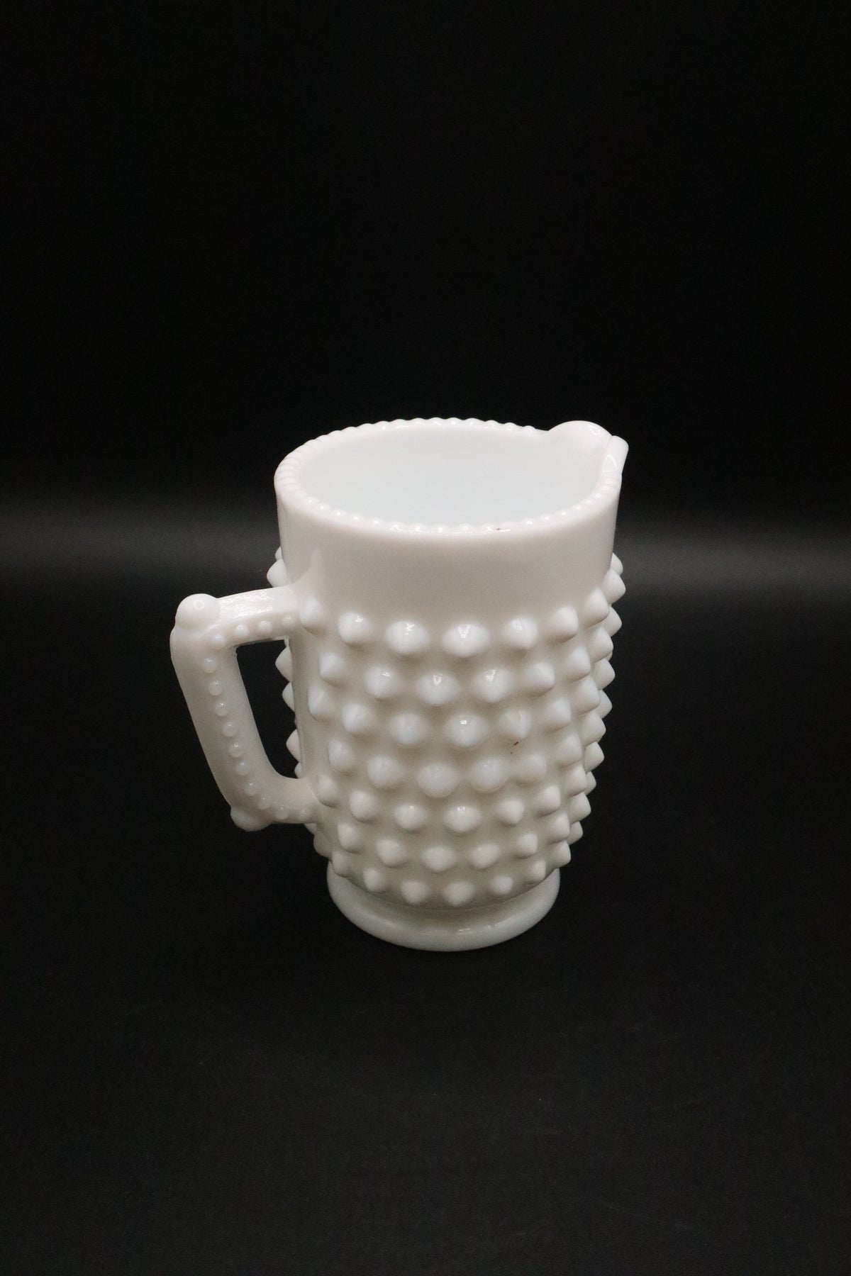 FENTON HOBNAIL MILK GLASSS CREAMER