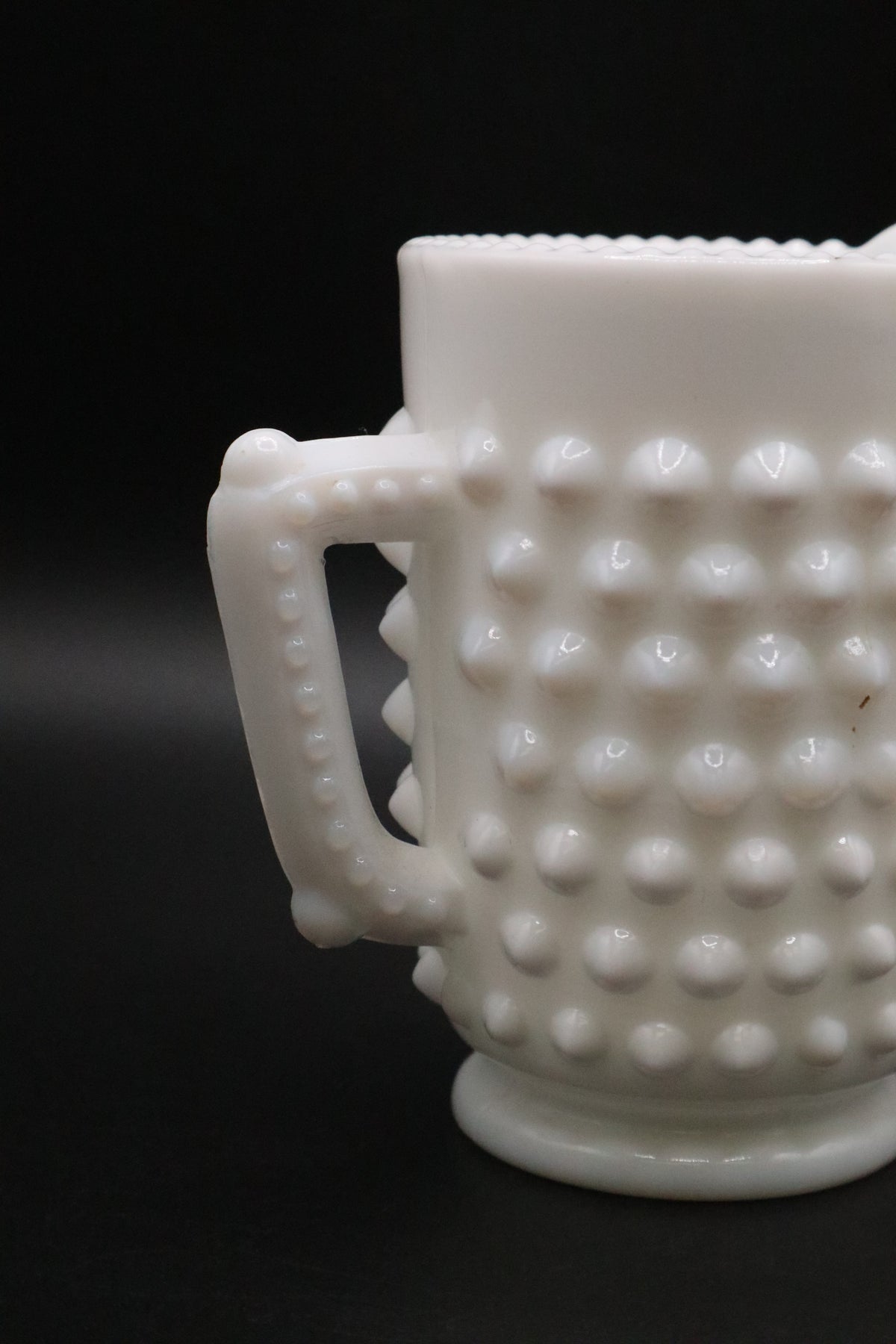 FENTON HOBNAIL MILK GLASSS CREAMER