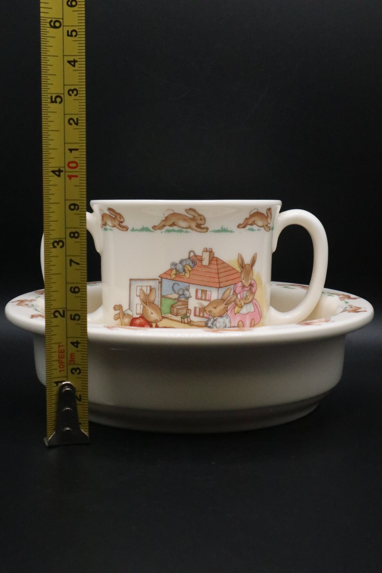VINTAGE ROYAL DOULTON BUNNYKINS BOWL AND TWOL HANDLED CUP