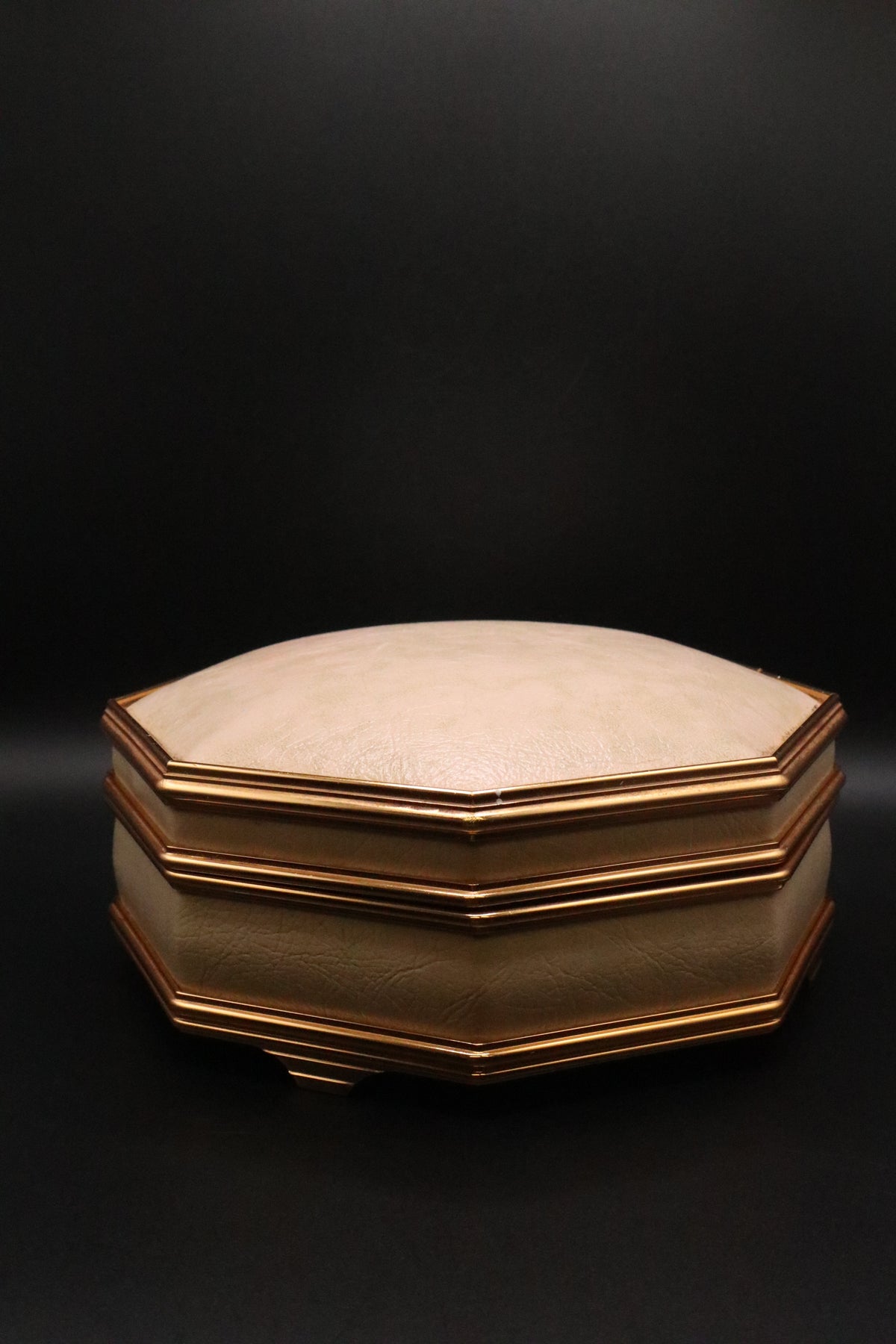 MCM OCTAGONAL JEWELRY BOX WITH MIRROR