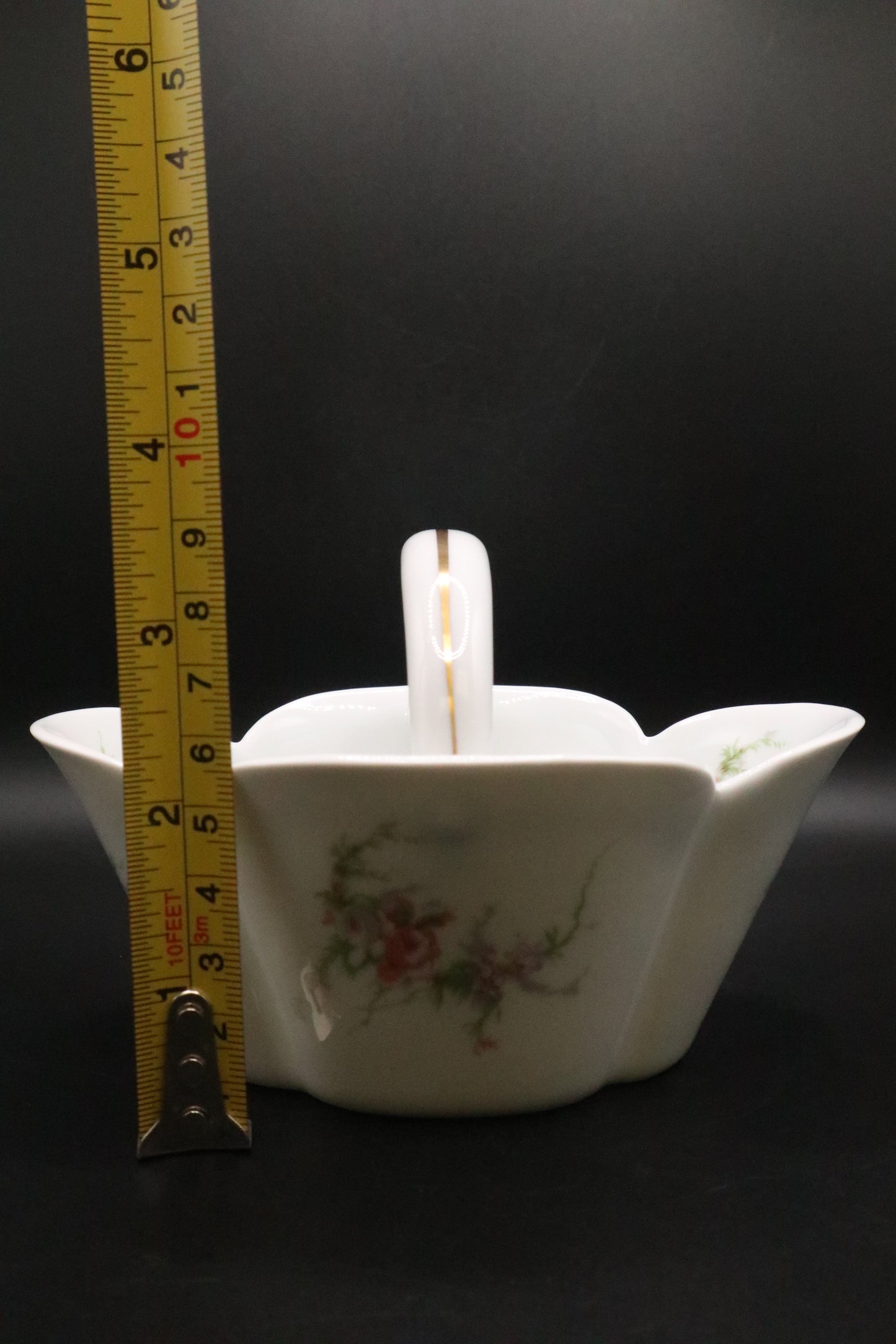 VINTAGE HAVILAND LIMOGES PRCELAIN BASKET ROSALIN DE