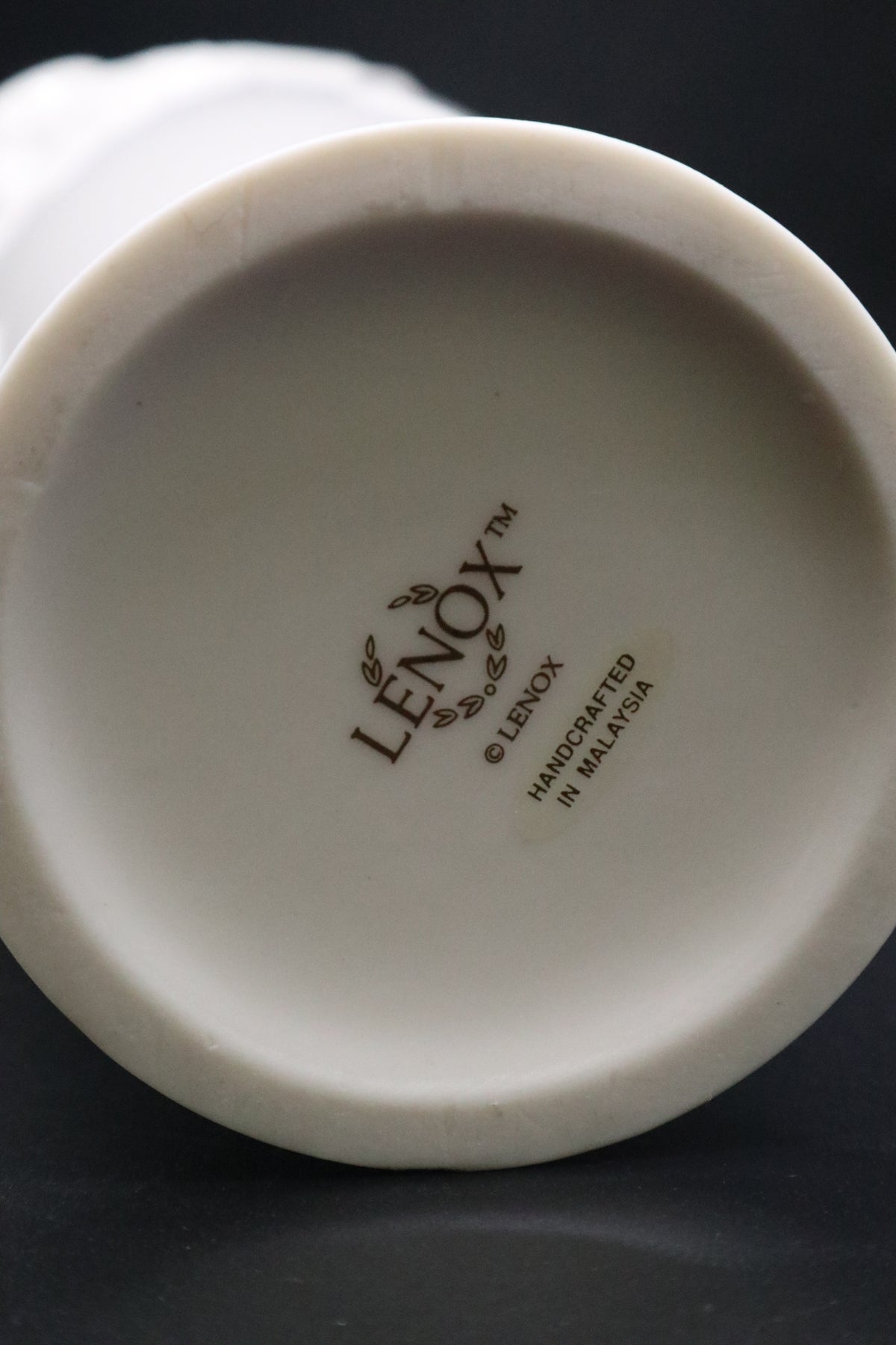LENOX IVORY ROSE BUD VASE MEDIUM SIZE