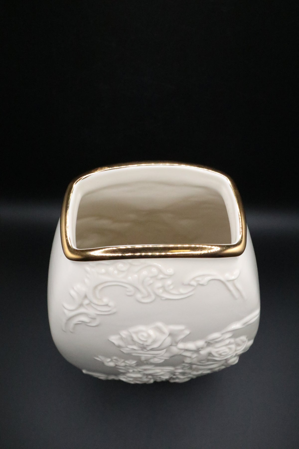 LENOX ROSE COLLECTION RECTANGULAR VASE