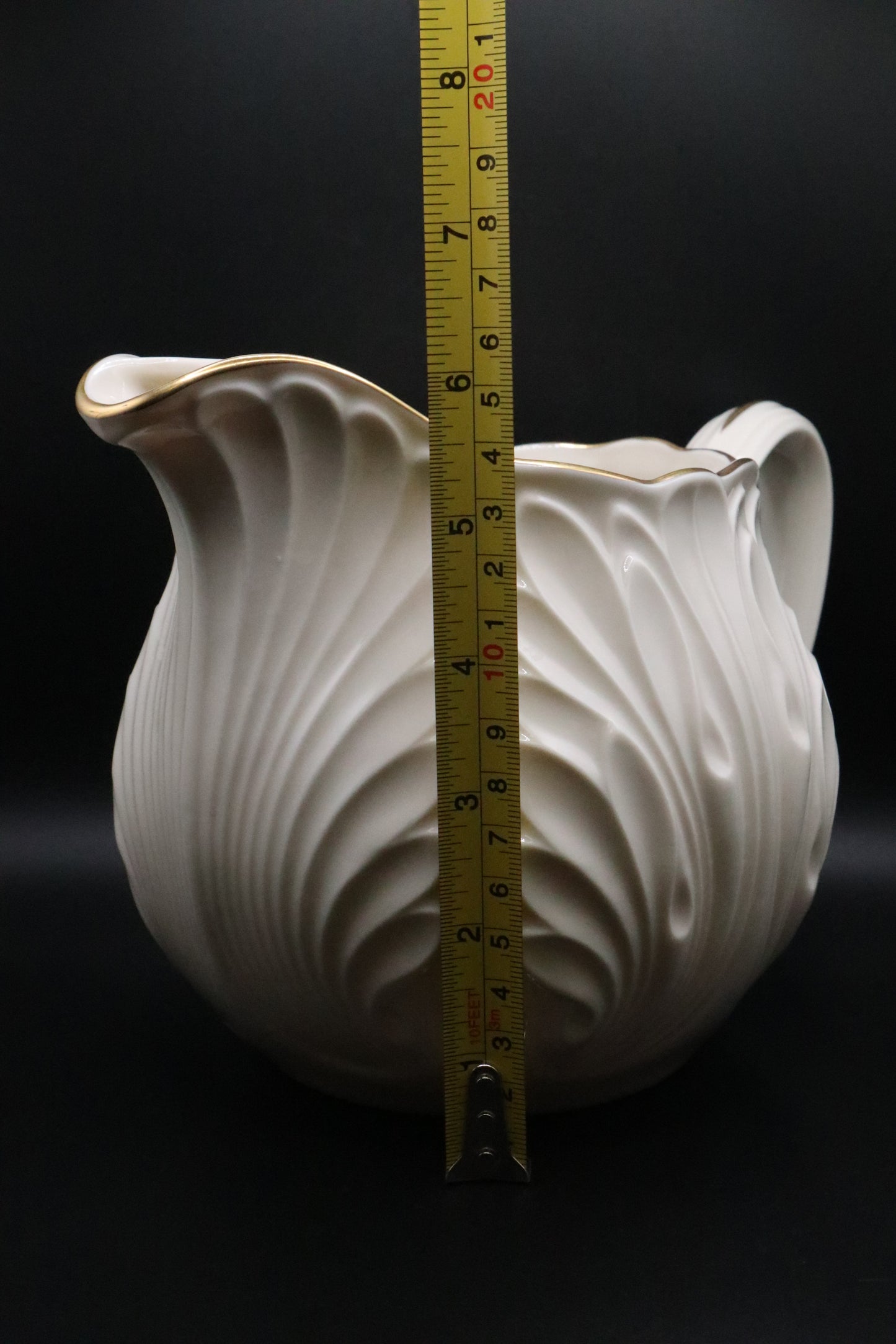 VINTAGE LENOX COTTAGE PITCHER LEAFY PATTERN