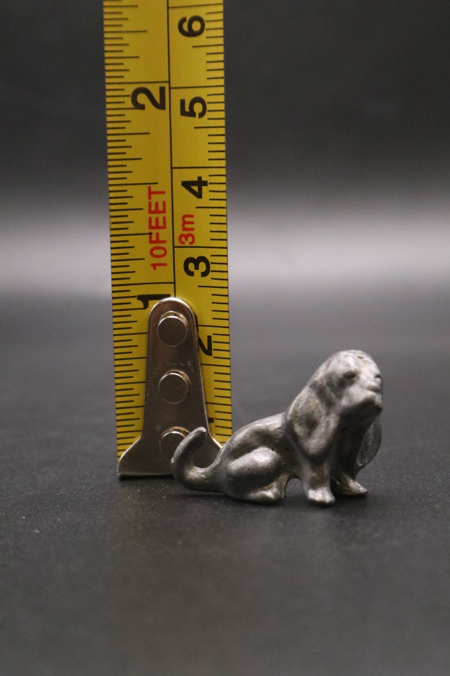 VINTAGE PEWTER SPOONTIQUES BASSETHOUND